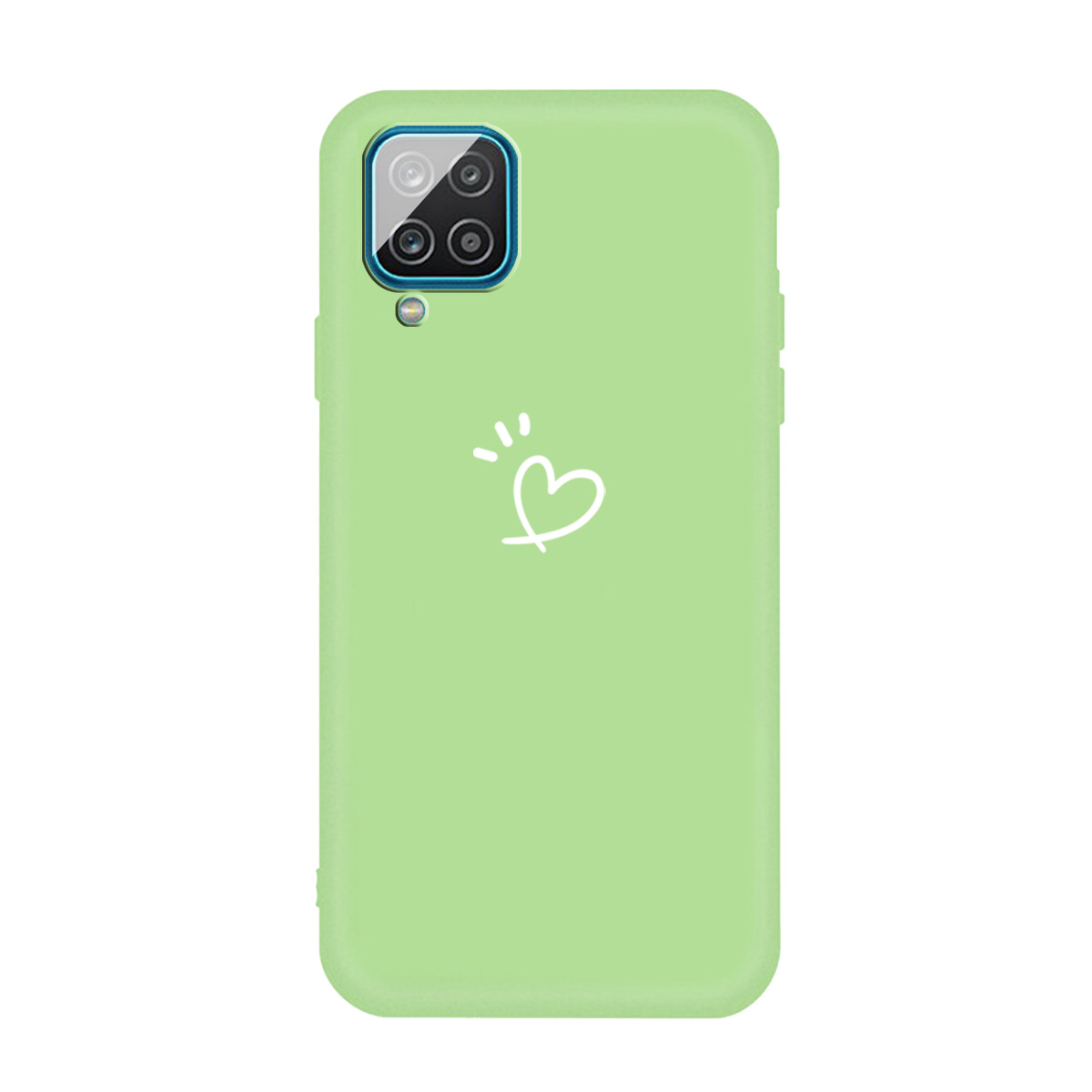 

Sweet Love Heart Pattern Matte TPU Задняя Крышка Оболочки Для Samsung Galaxy A42 5G - Зеленый, Galaxy A42 5G