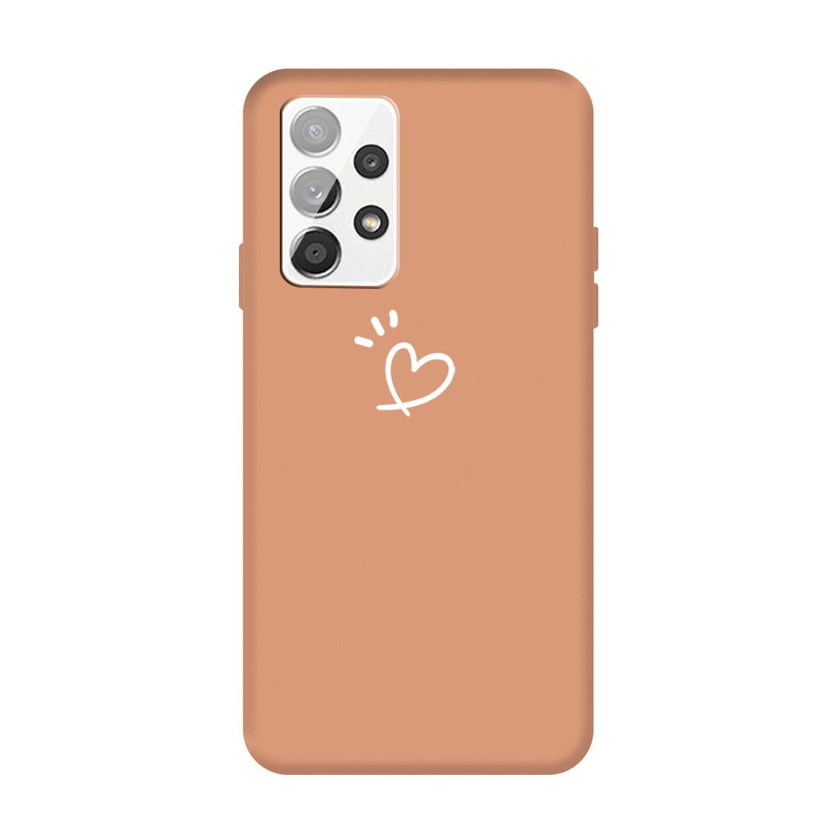 

Любовь Сердца Шаблон Matte TPU Мобильный Телефон Для Samsung Galaxy A32 5G - Апельсин, Galaxy A32 5G