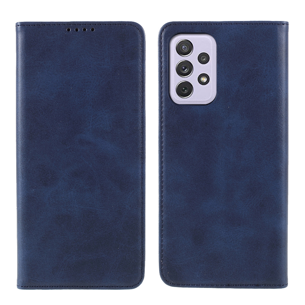 

Auto-absorbed Wallet Stand Leather Case for Samsung Galaxy A72 5G/4G - Blue, Galaxy A72 5G