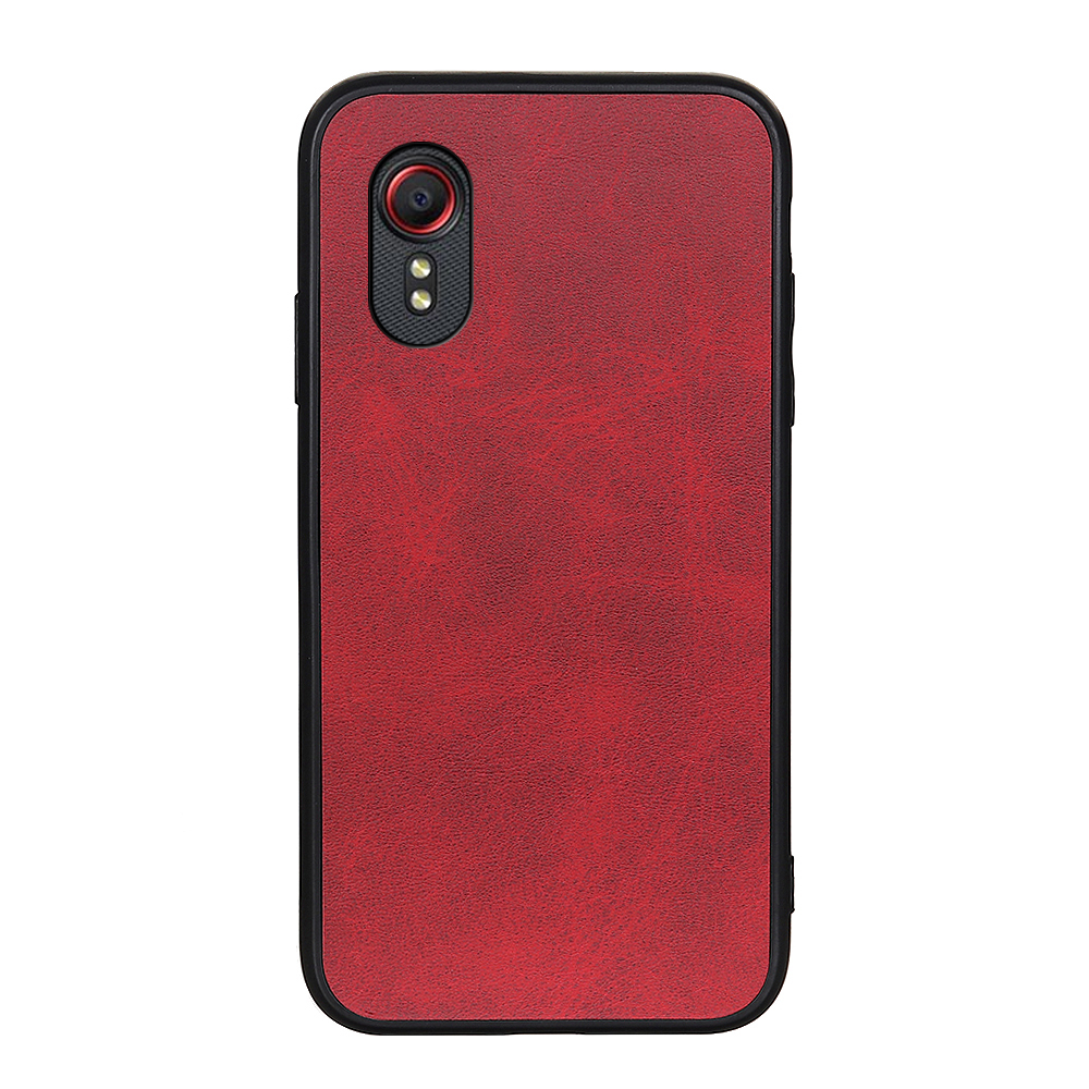 

Dual Color Leather Coated Phone Case for Samsung Galaxy Xcover 5 - Red, Galaxy Xcover 5