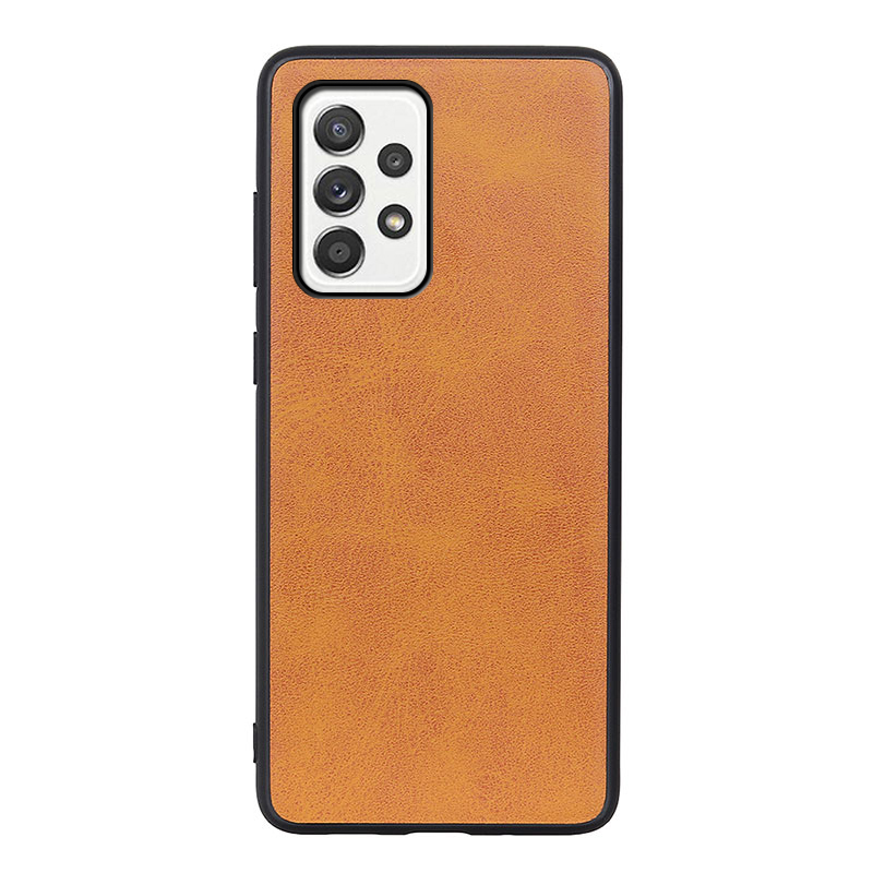

Leather Coated Mobile Phone Protective Case for Samsung Galaxy A52 4G/5G / A52s 5G - Brown, Galaxy A52 5G