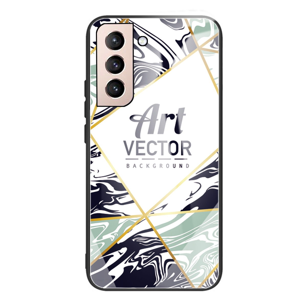 

Marble Pattern Tempered Glass + TPU Hybrid Phone Back Case for Samsung Galaxy S21+ 5G - Style K, Galaxy S21+ 5G