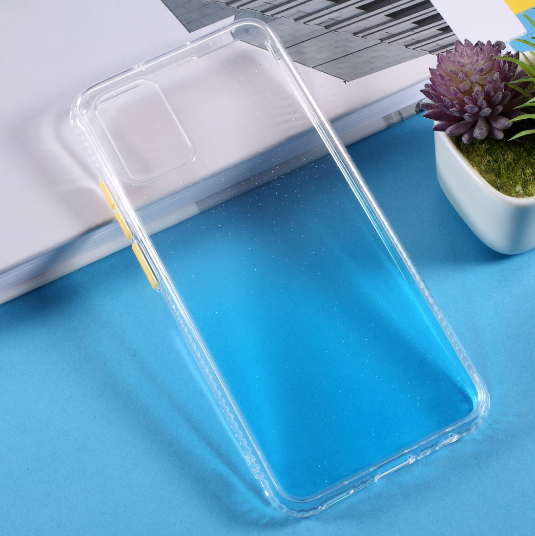 

Gradient Soft TPU + Acrylic Combo Hybrid Phone Cover Shell for Samsung Galaxy A02s (164.2x75.9x9.1mm) - Blue, Galaxy A02s (164.2x75.9x9.1mm)