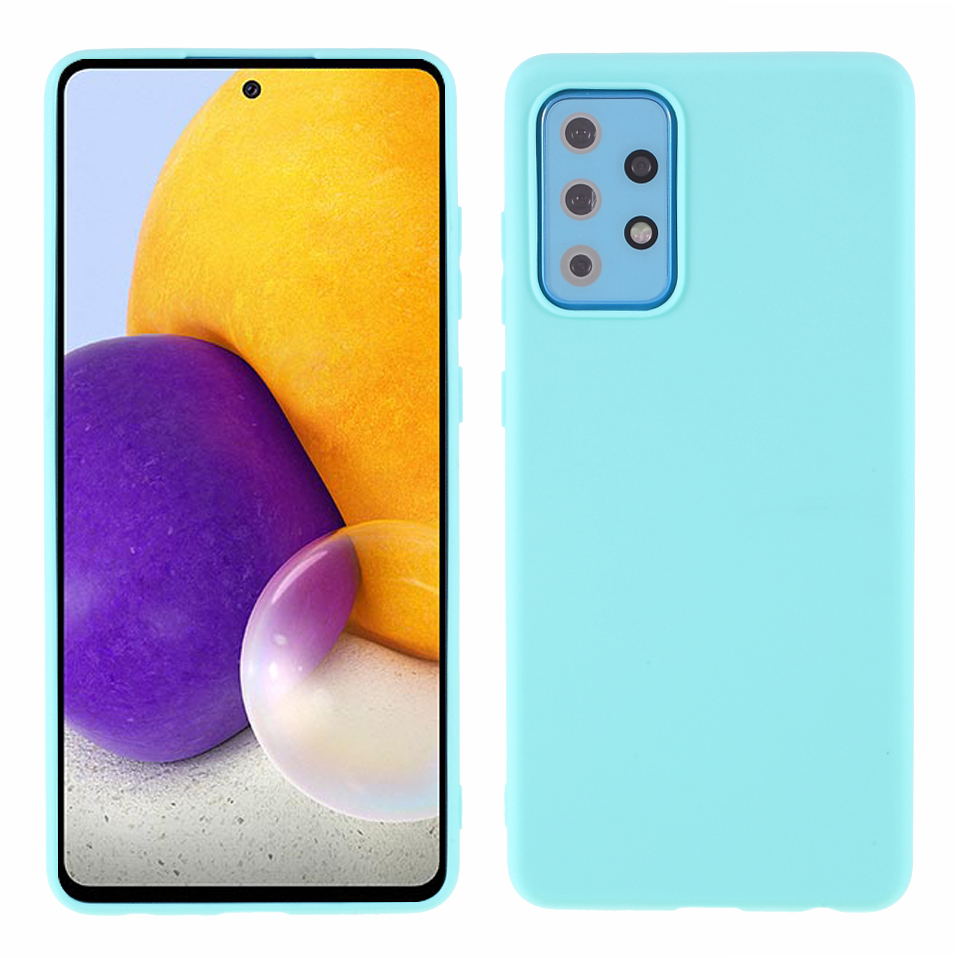 

Matte TPU Case for Samsung Galaxy A72 5G / 4G Mobile Phone Accessory - Cyan, Galaxy A72 5G