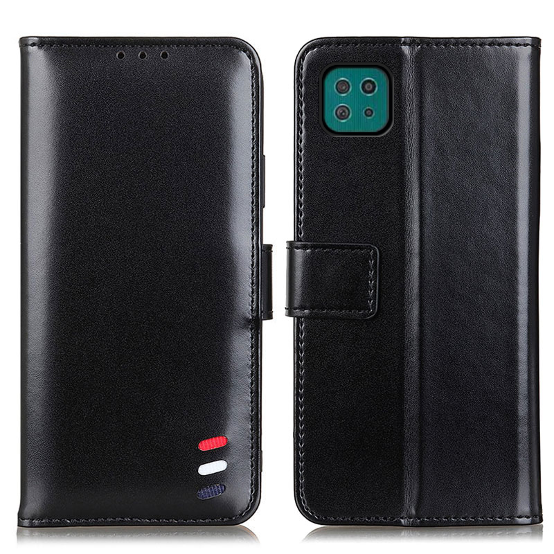 

Full Protection Wallet Stand Design PU Leather Mobile Casing for Samsung Galaxy A22 5G (EU Version) - Black, Galaxy A22 5G (EU Version)