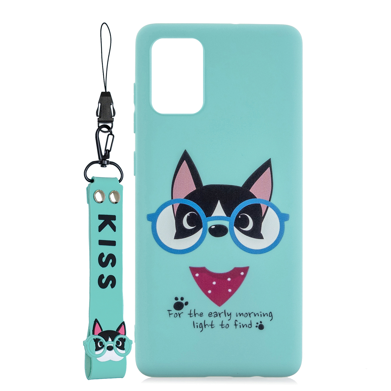 

Pattern Printing TPU Protective Case with Strap for Samsung Galaxy A02s (166.5x75.9x9.2mm) - Green, Galaxy A02s (166.5x75.9x9.2mm)