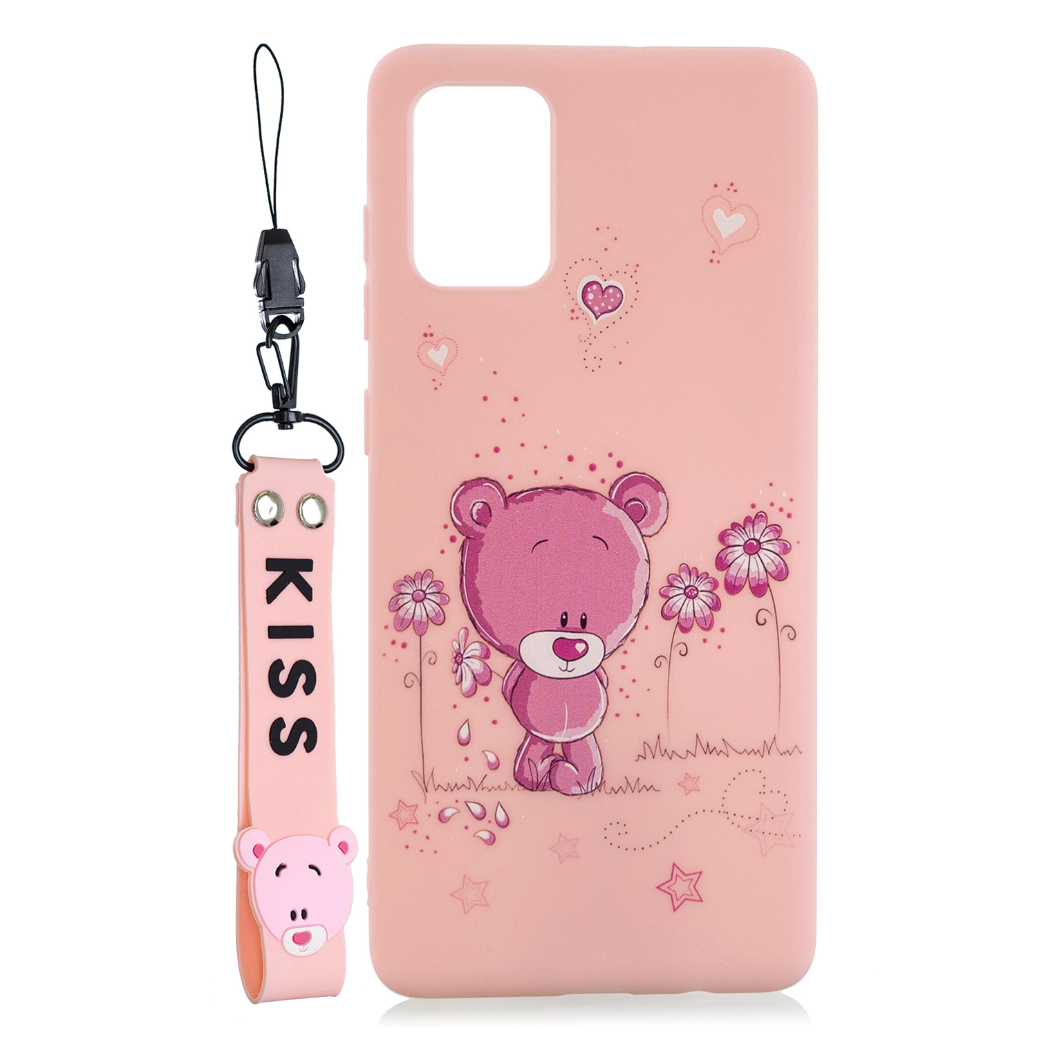 

Pattern Printing TPU Protective Case with Strap for Samsung Galaxy A02s (166.5x75.9x9.2mm) - Light Pink, Galaxy A02s (166.5x75.9x9.2mm)