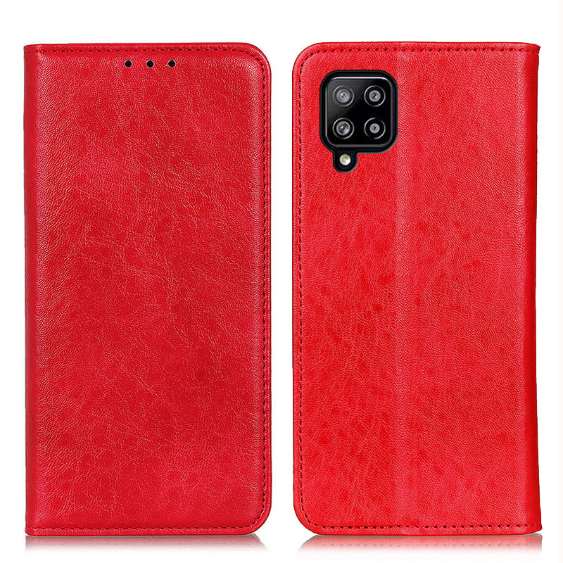 

Auto-absorbed Design Crazy Horse Texture Wallet Stand PU Leather Phone Shell Case for Samsung Galaxy A22 4G (EU Version) - Red, Galaxy A22 4G (EU Version)