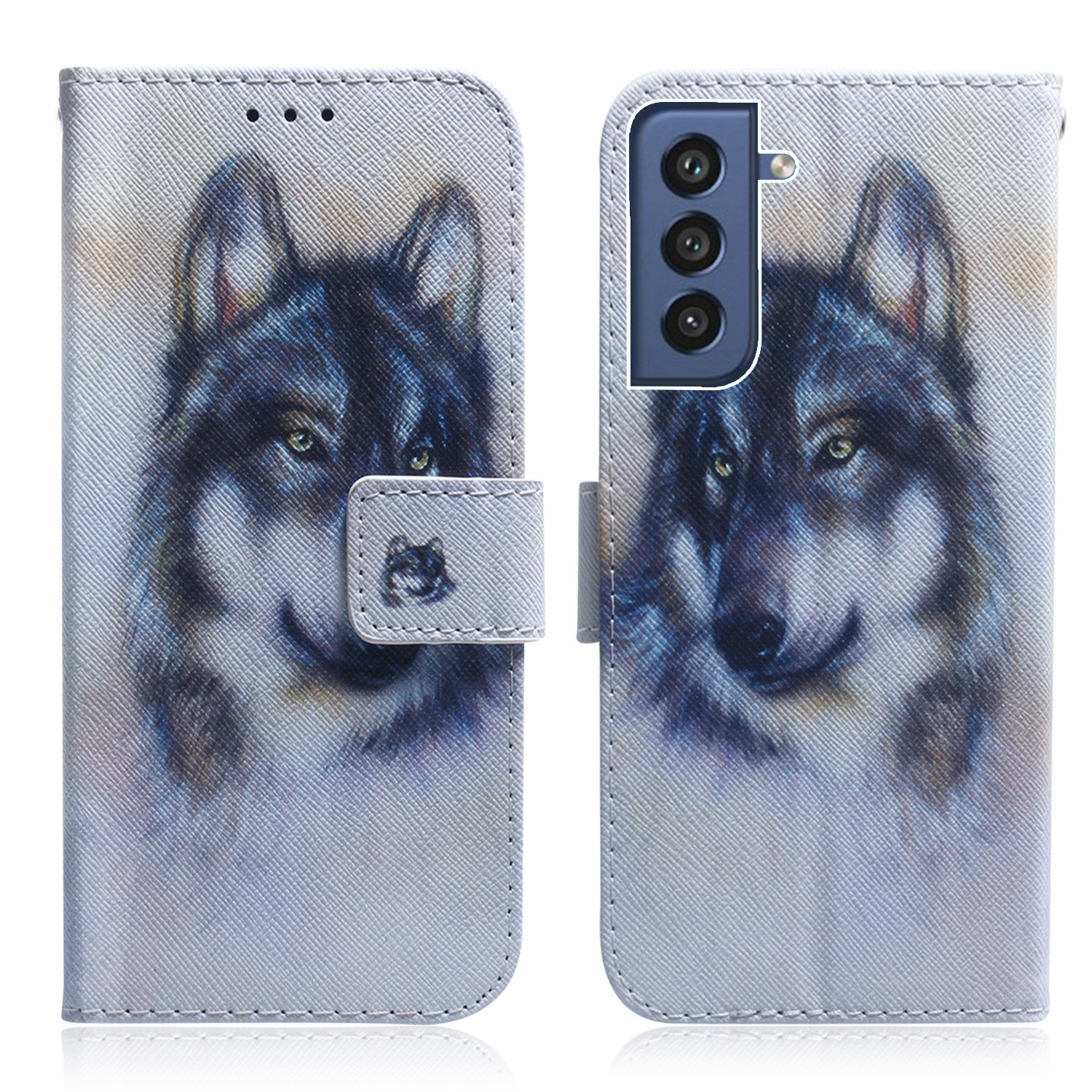 

Pattern Printing Wallet Leather Case for Samsung Galaxy S21 FE/S21 Fan Edition - Wolf, Galaxy S21 FE 5G