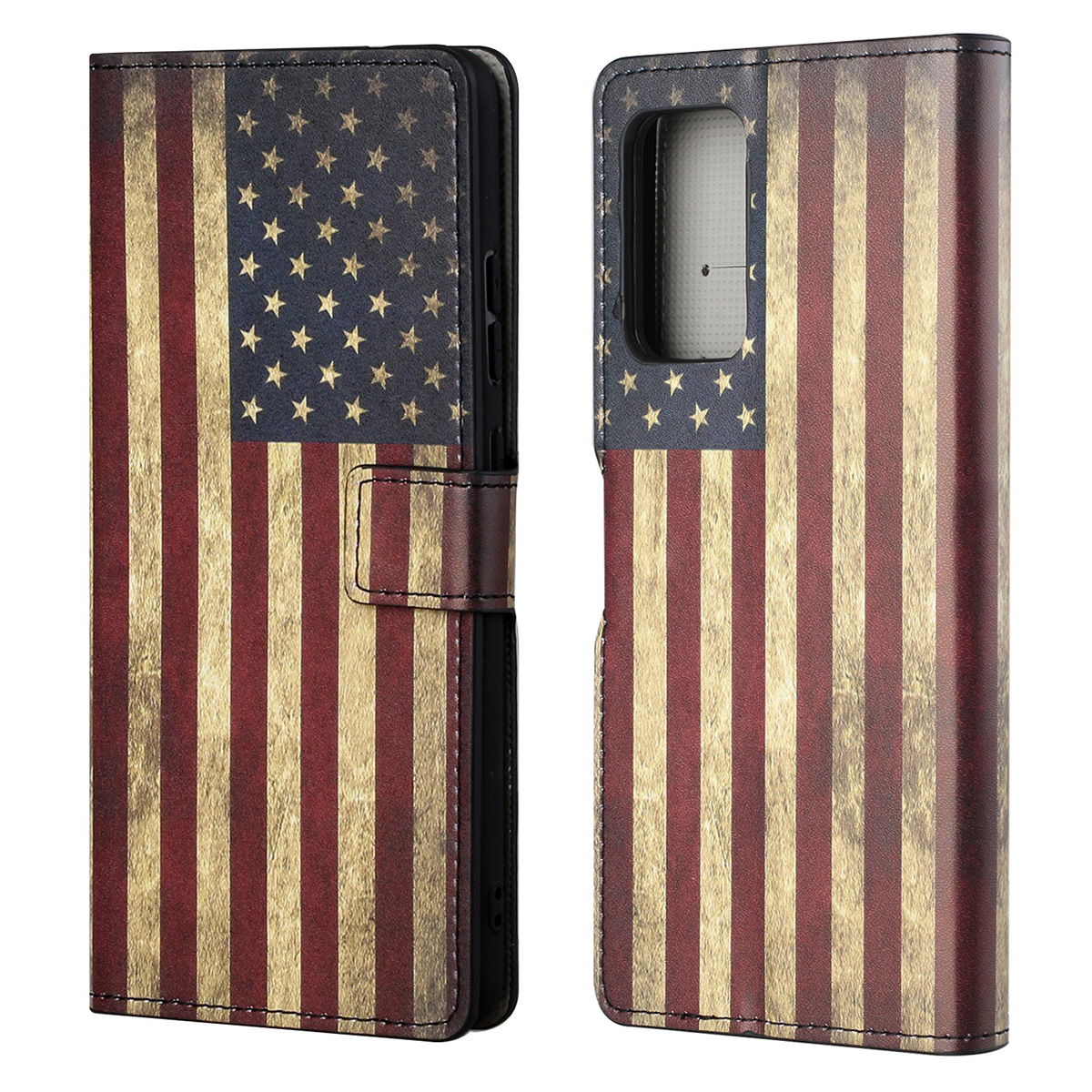 

Wallet Design Pattern Printing Full Protection Leather Stand Protective Case with Stand for Samsung Galaxy A82 5G - Flag Element 1, Galaxy A82 5G