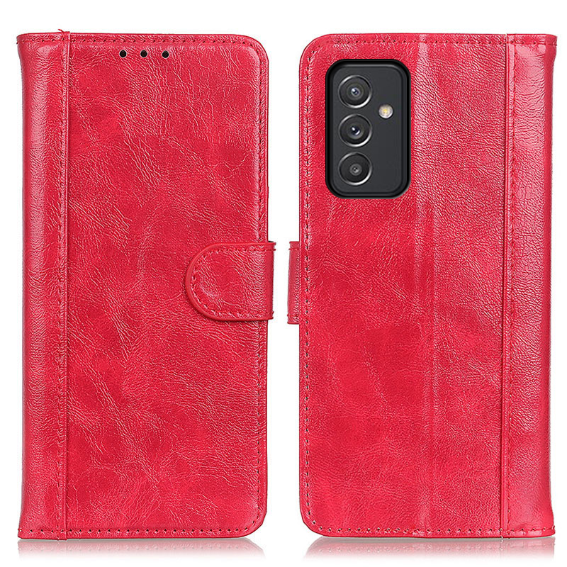 

Crazy Horse Wallet Leather Stand Case for Samsung Galaxy A82 5G - Red, Galaxy A82 5G