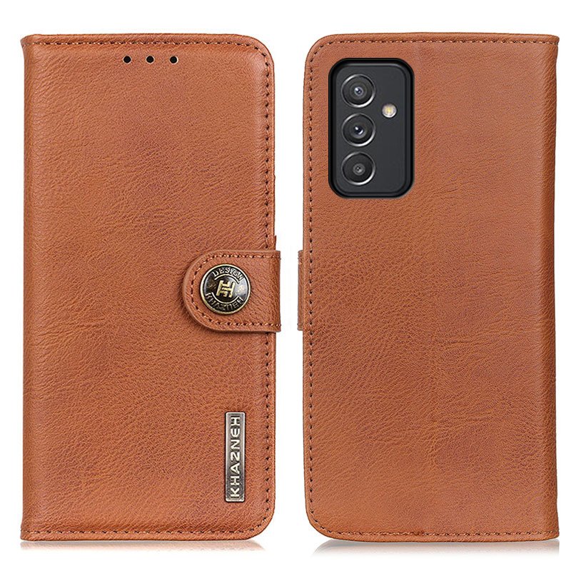 

KHAZNEH Leather Wallet Stand Case for Samsung Galaxy A82 5G Cover - Brown, Galaxy A82 5G