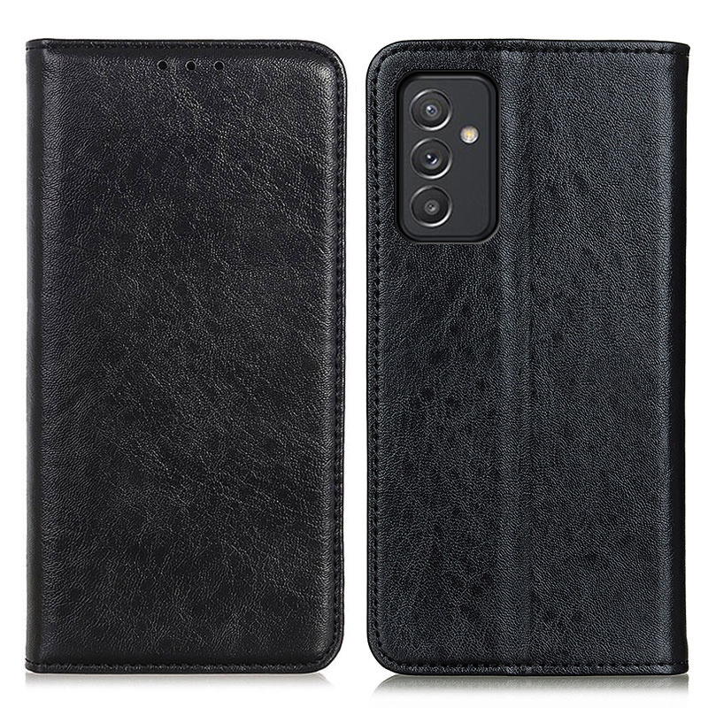 

Auto-absorbed Design Crazy Horse Texture Wallet Stand PU Leather Phone Shell Case for Samsung Galaxy A82 5G - Black, Galaxy A82 5G