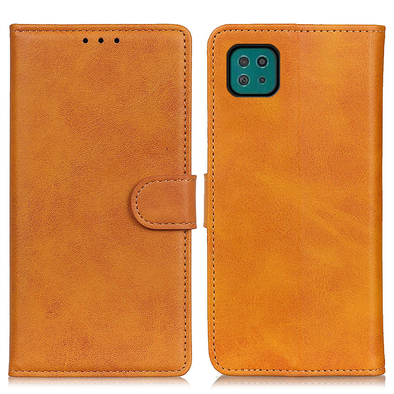 

PU Leather Magnetic Wallet Leather Shell Protective Case for Samsung Galaxy A22 5G (EU Version) - Brown, Galaxy A22 5G (EU Version)