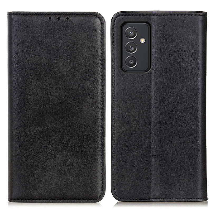

Magnetic Closure Split Leather Wallet Stand Phone Case for Samsung Galaxy A82 5G - Black, Galaxy A82 5G