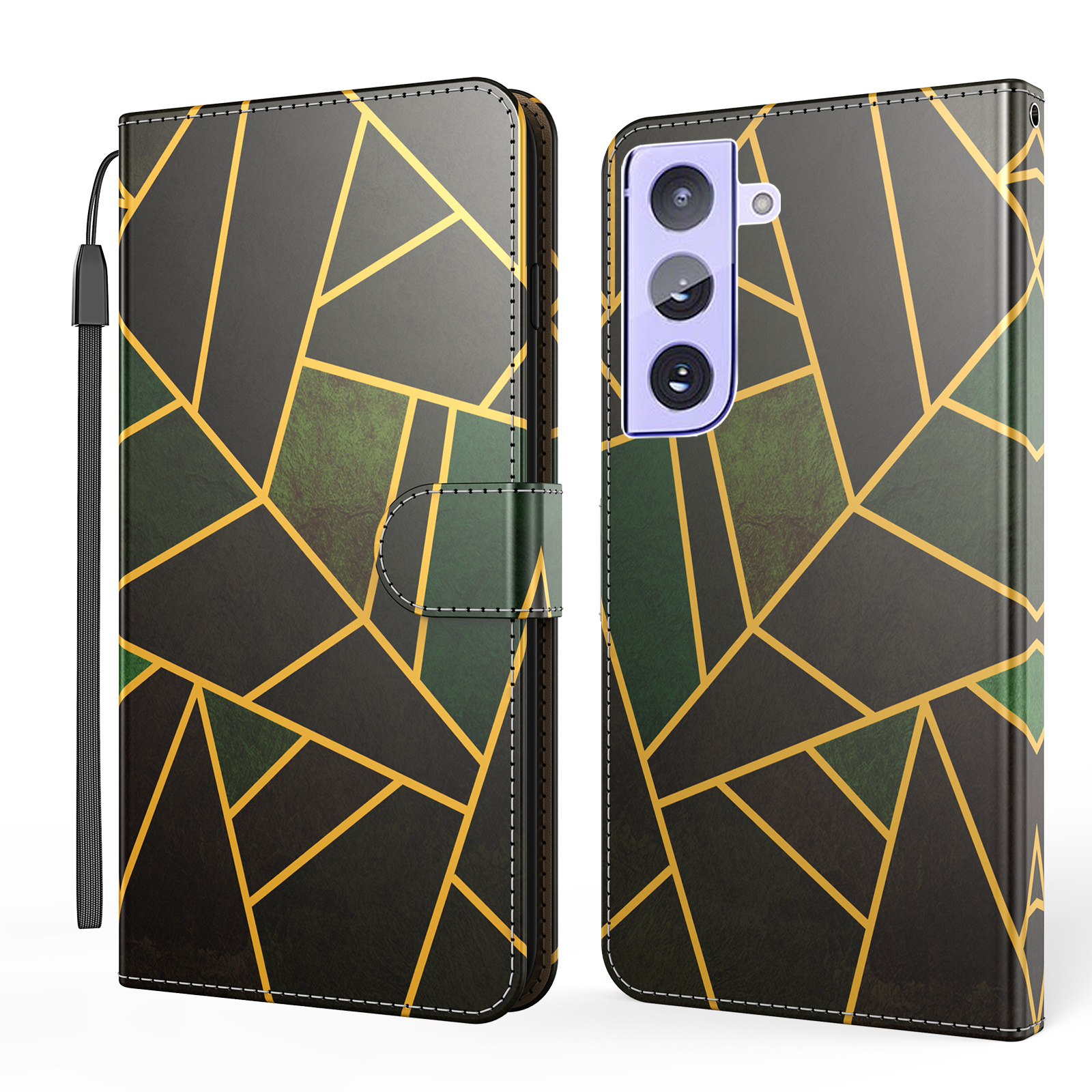 

Marble Pattern Protective Leather Wallet Case with Stand for Samsung Galaxy S21+ 5G - Black / Irregular Figure, Galaxy S21+ 5G