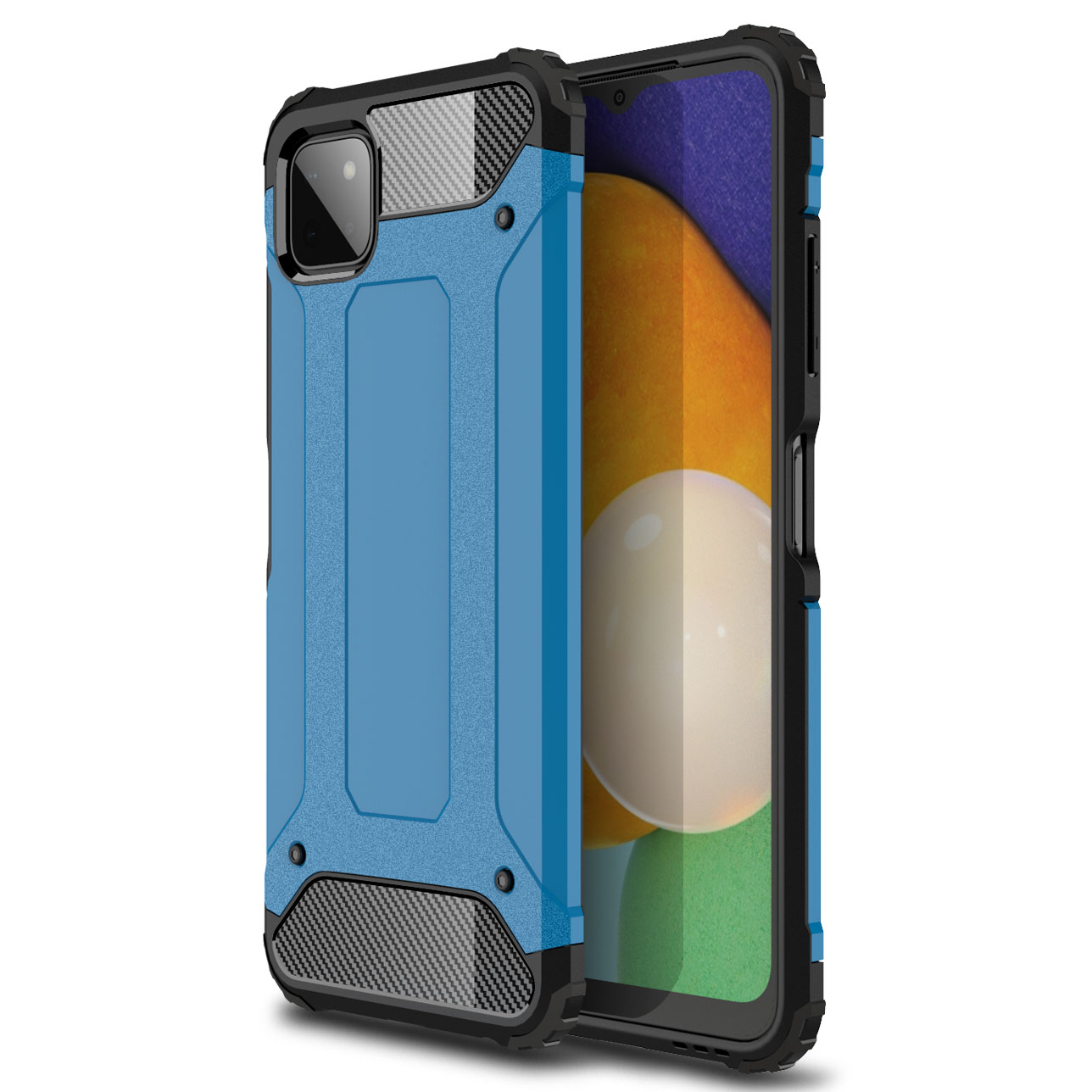 

Для Samsung Galaxy A22 5G (версия Eu) Hard PC + Soft TPU Heavy Duty Shock -resean Defend - Синий, Galaxy A22 5G (EU Version)