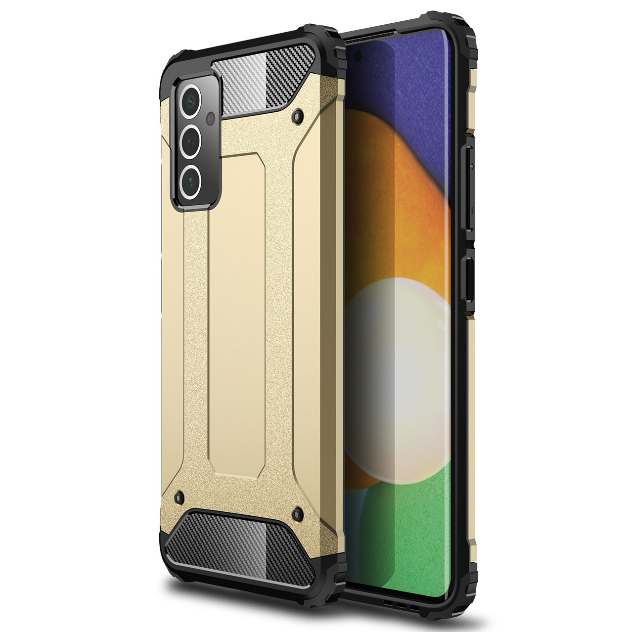 

Armor Guard Plastic + TPU Combo Shell Case for Samsung Galaxy A82 5G - Gold, Galaxy A82 5G
