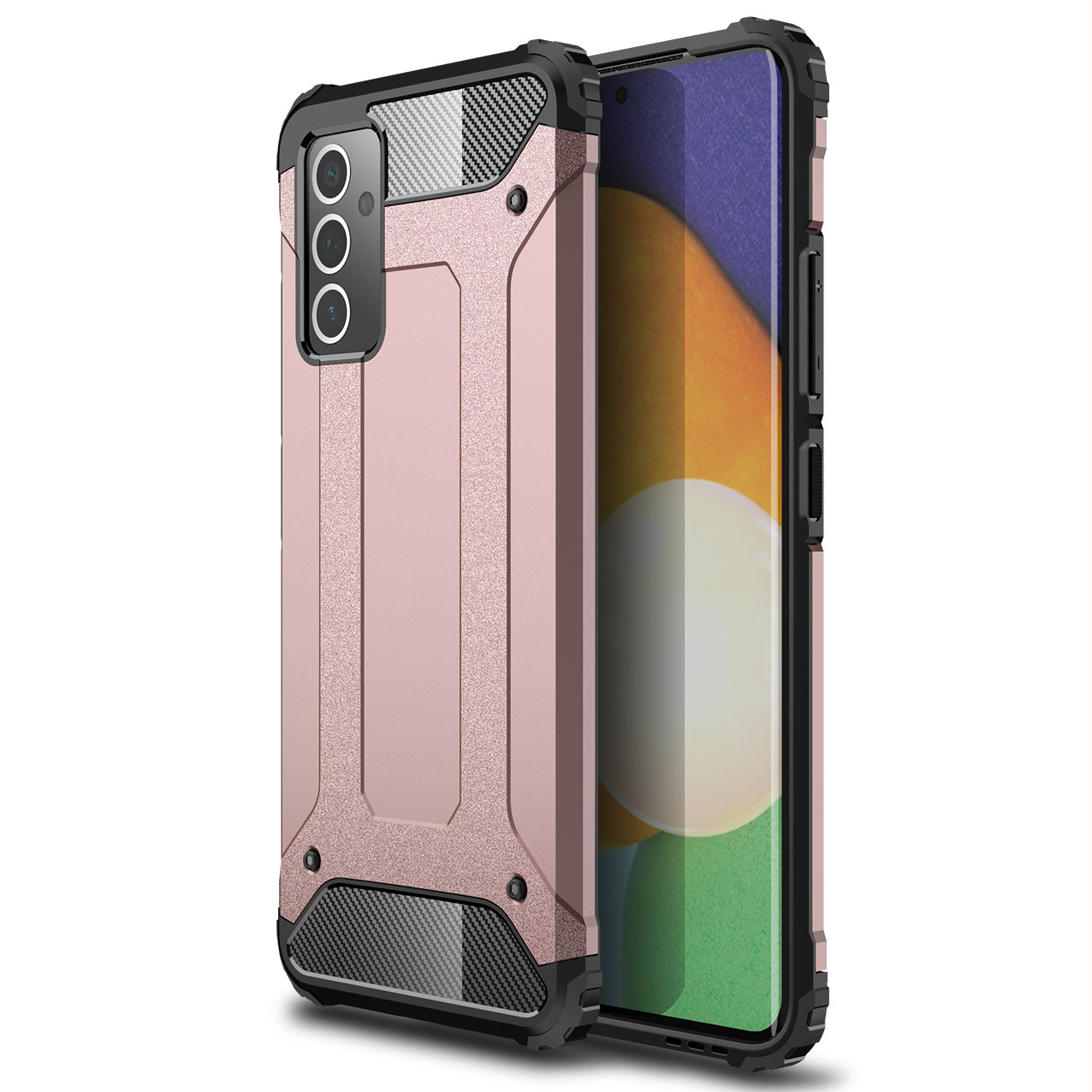 

Armor Guard Plastic + TPU Combo Shell Case Для Samsung Galaxy A82 5G - Розовое Золото, Galaxy A82 5G