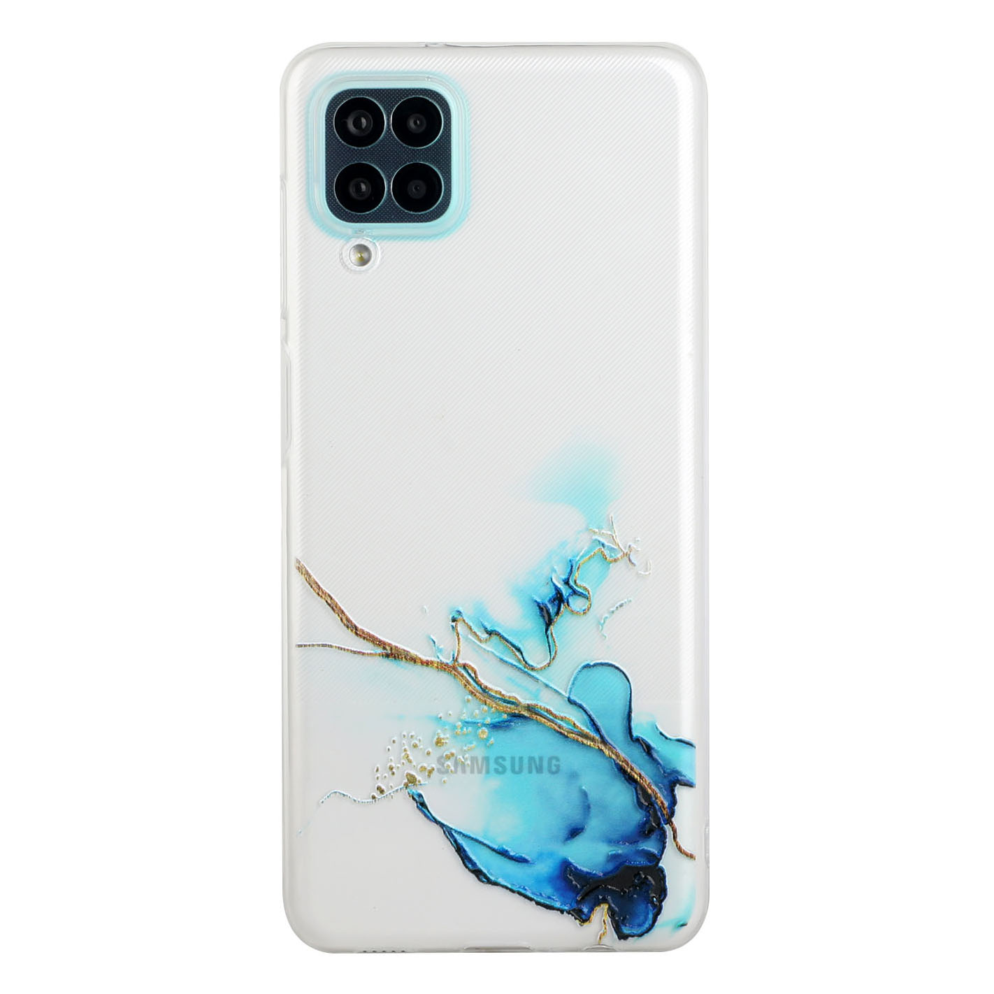 

Marble Pattern [Precise Hole Opening Design] Soft TPU Case for Samsung Galaxy A12 - Style D, Galaxy A12