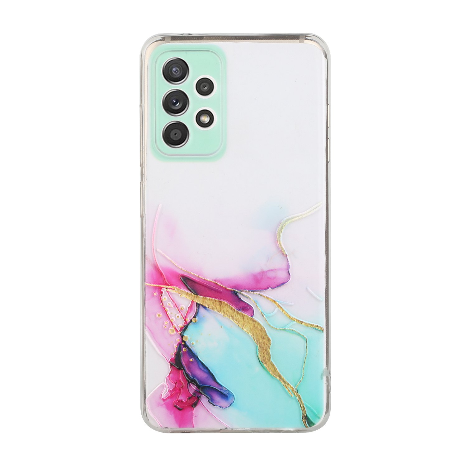 

Мраморный Узор [точное Отверстие Открытия Дизайна] Мягкий TPU Для Samsung Galaxy A72 5G / 4G. - Стиль Б., Galaxy A72 5G