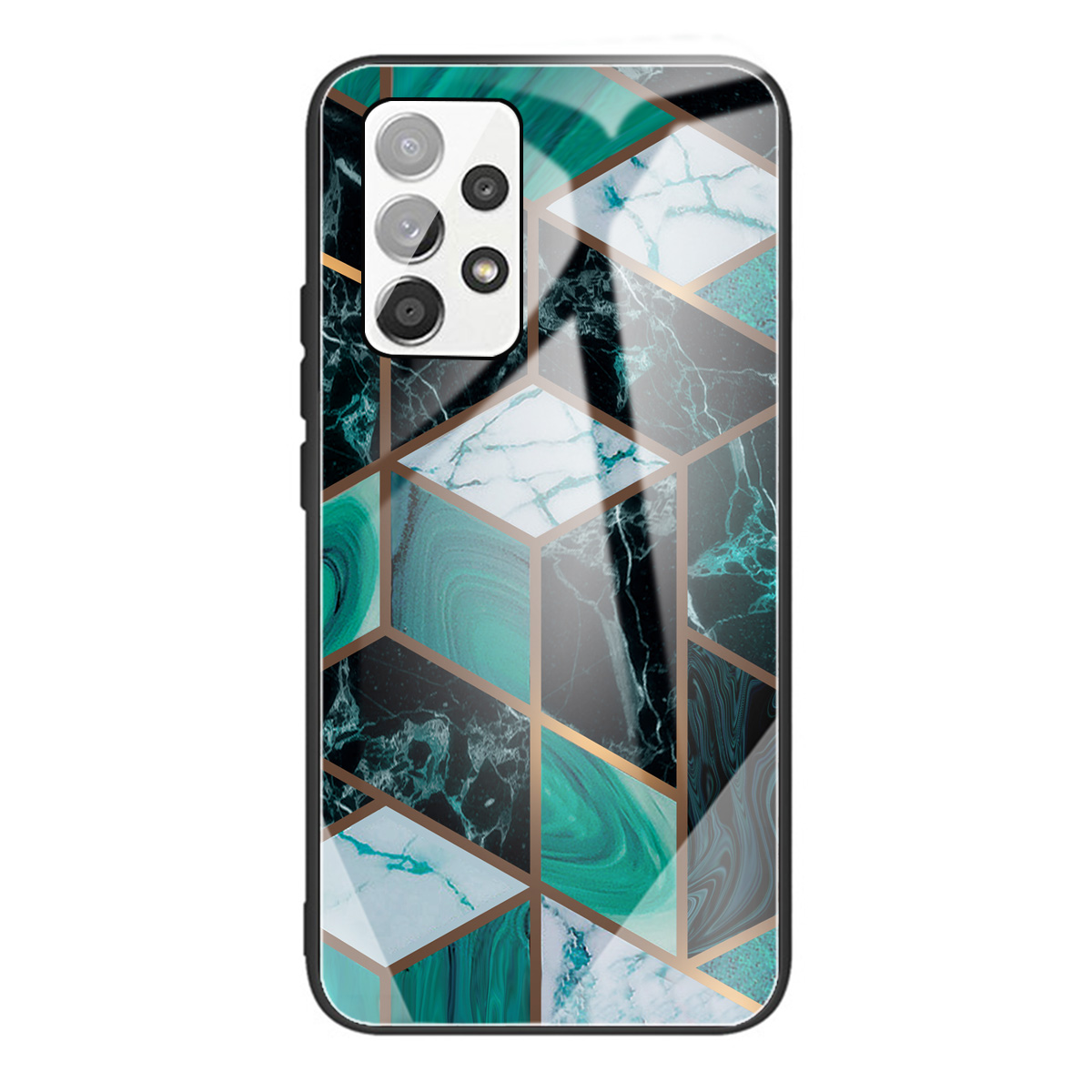

Marble Pattern Shockproof Tempered Glass + TPU Phone Case for Samsung Galaxy A72 5G/4G - Style I, Galaxy A72 5G