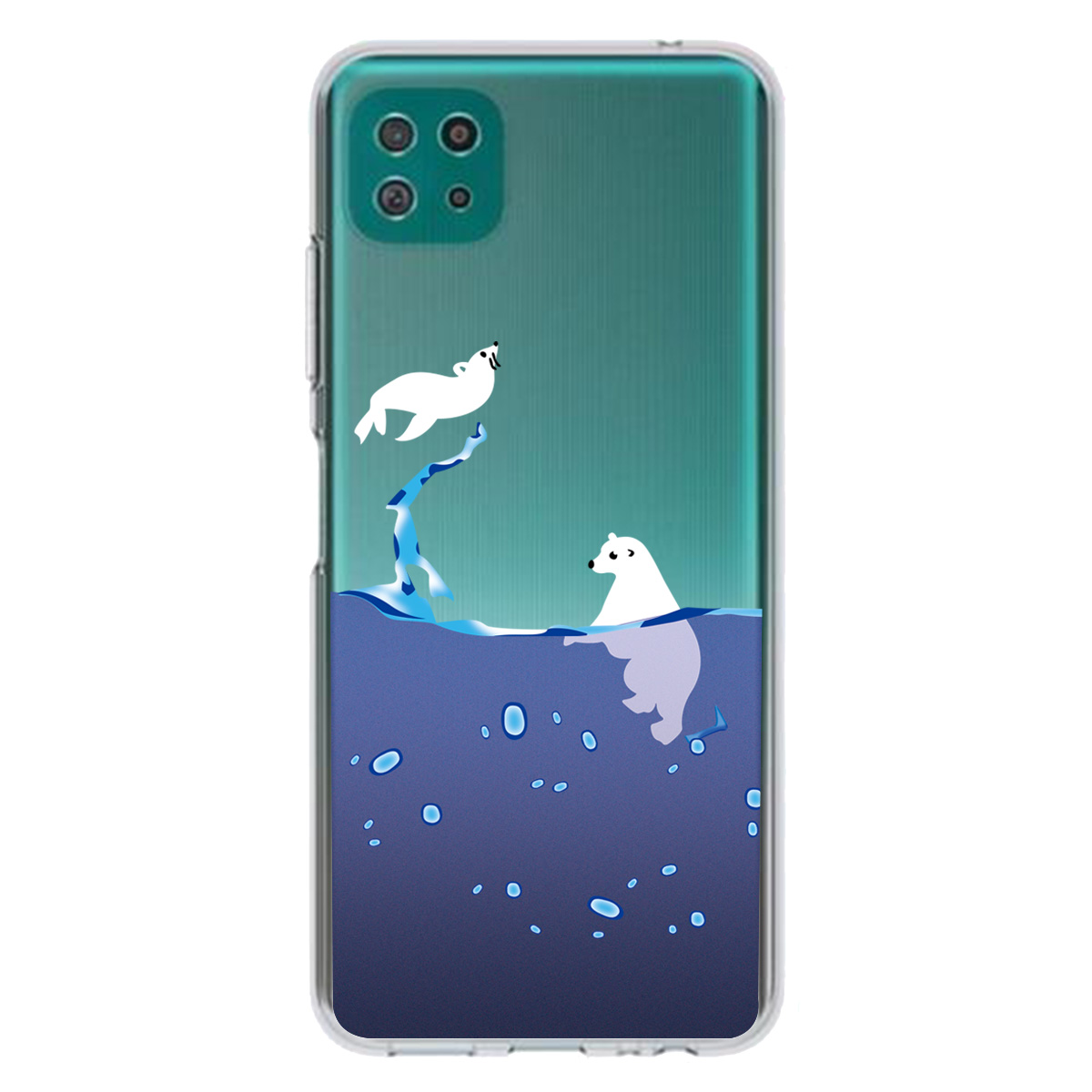 

Well-Protected Pattern Printing Soft TPU Phone Cover Case for Samsung Galaxy A22 5G (EU Version) - Polar Bear, Galaxy A22 5G (EU Version)