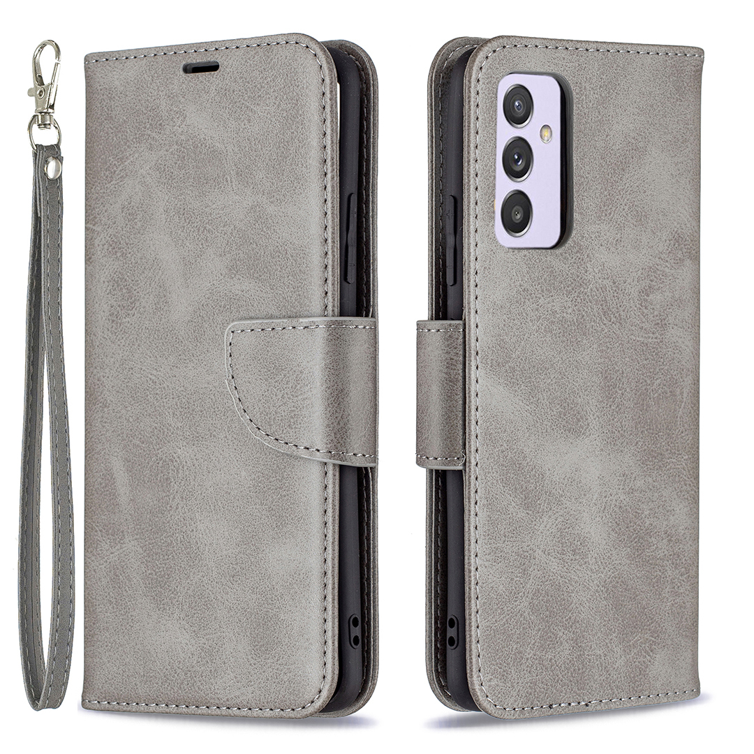 

Wallet Leather Stand Case for Samsung Galaxy A82 5G - Grey, Galaxy A82 5G