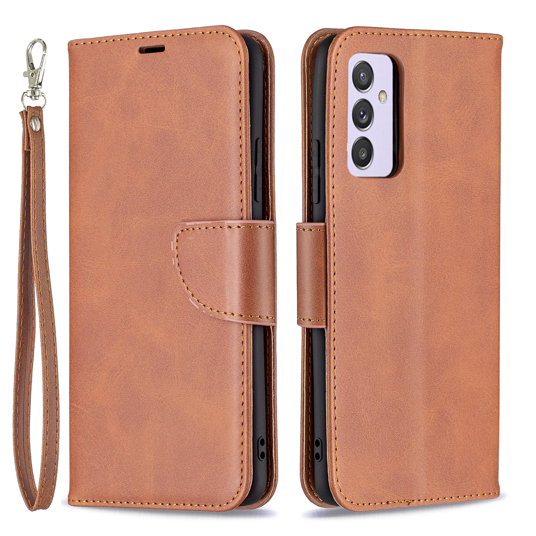 

Wallet Leather Stand Case for Samsung Galaxy A82 5G - Coffee, Galaxy A82 5G