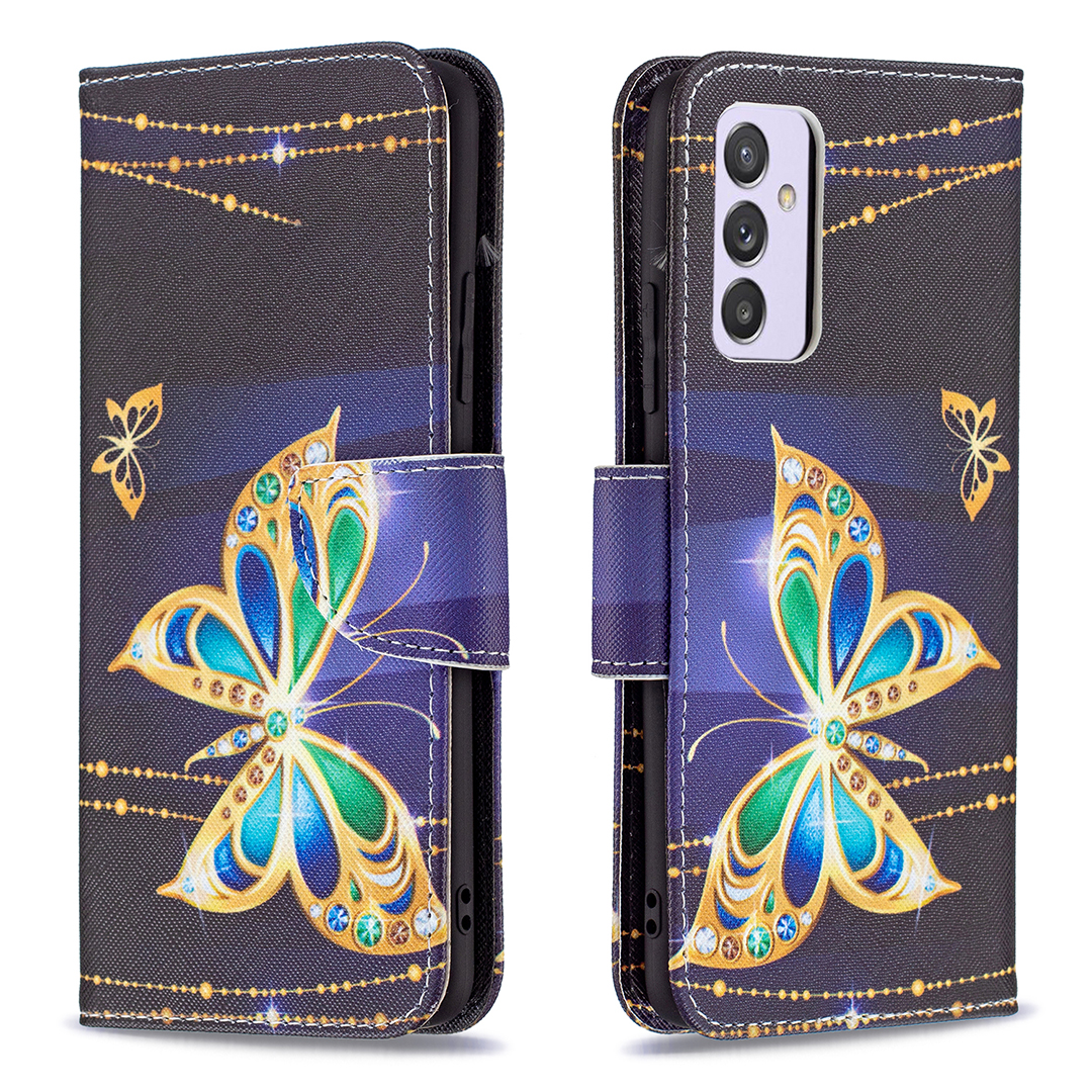 

Pattern Printing Wallet Leather Stand Case for Samsung Galaxy A82 5G - Vivid Butterfly, Galaxy A82 5G