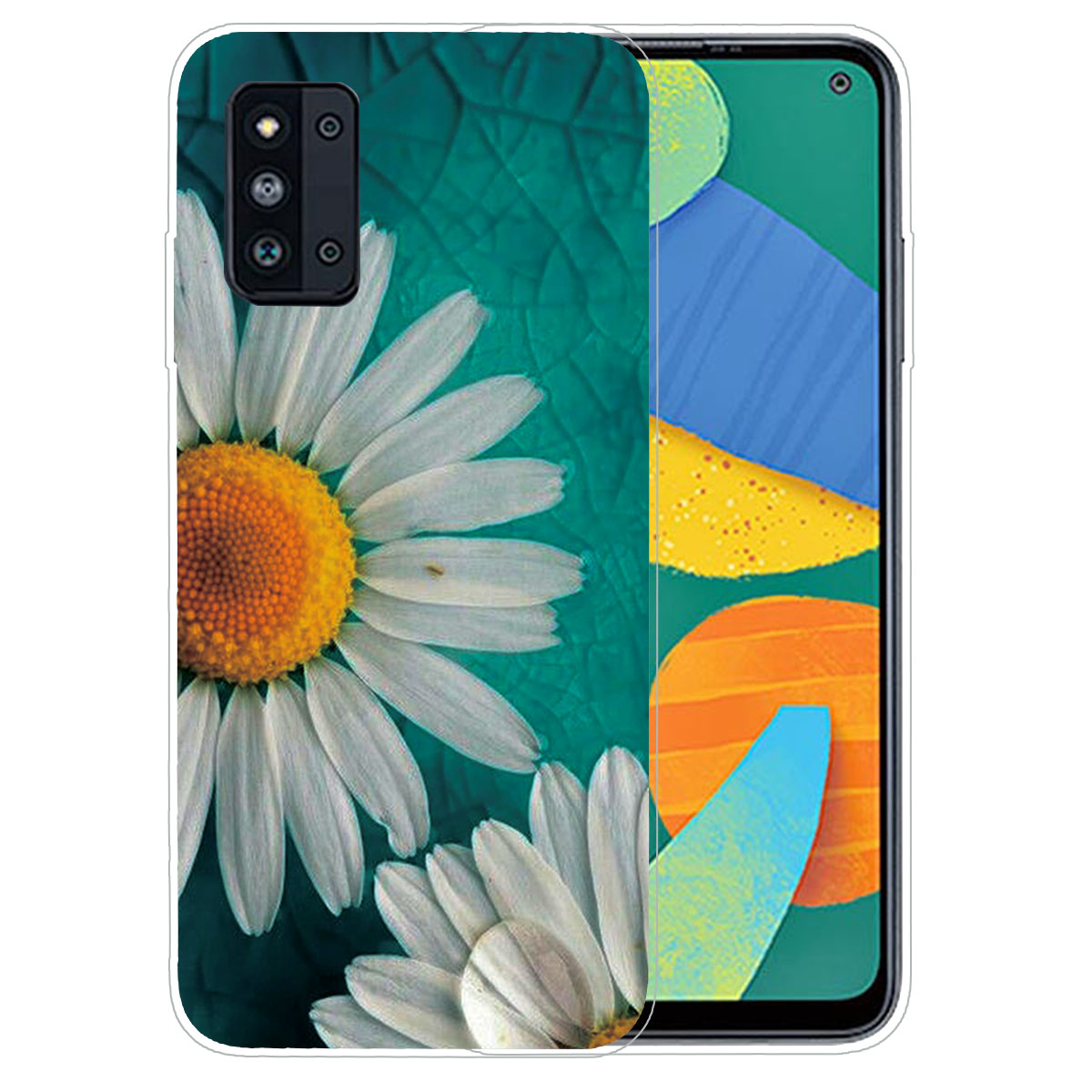 

Pattern Printing Design Soft TPU Phone Case Cover for Samsung Galaxy F52 5G - Chrysanthemum, Samsung Galaxy F52 5G