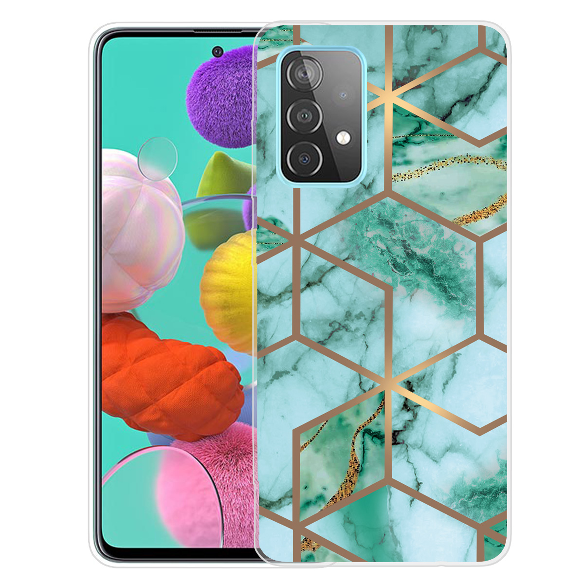 

Мраморный Шаблон Анти-капли Мягкий Тпу Чехол Для Samsung Galaxy A82 5G - Стиль O, Galaxy A82 5G