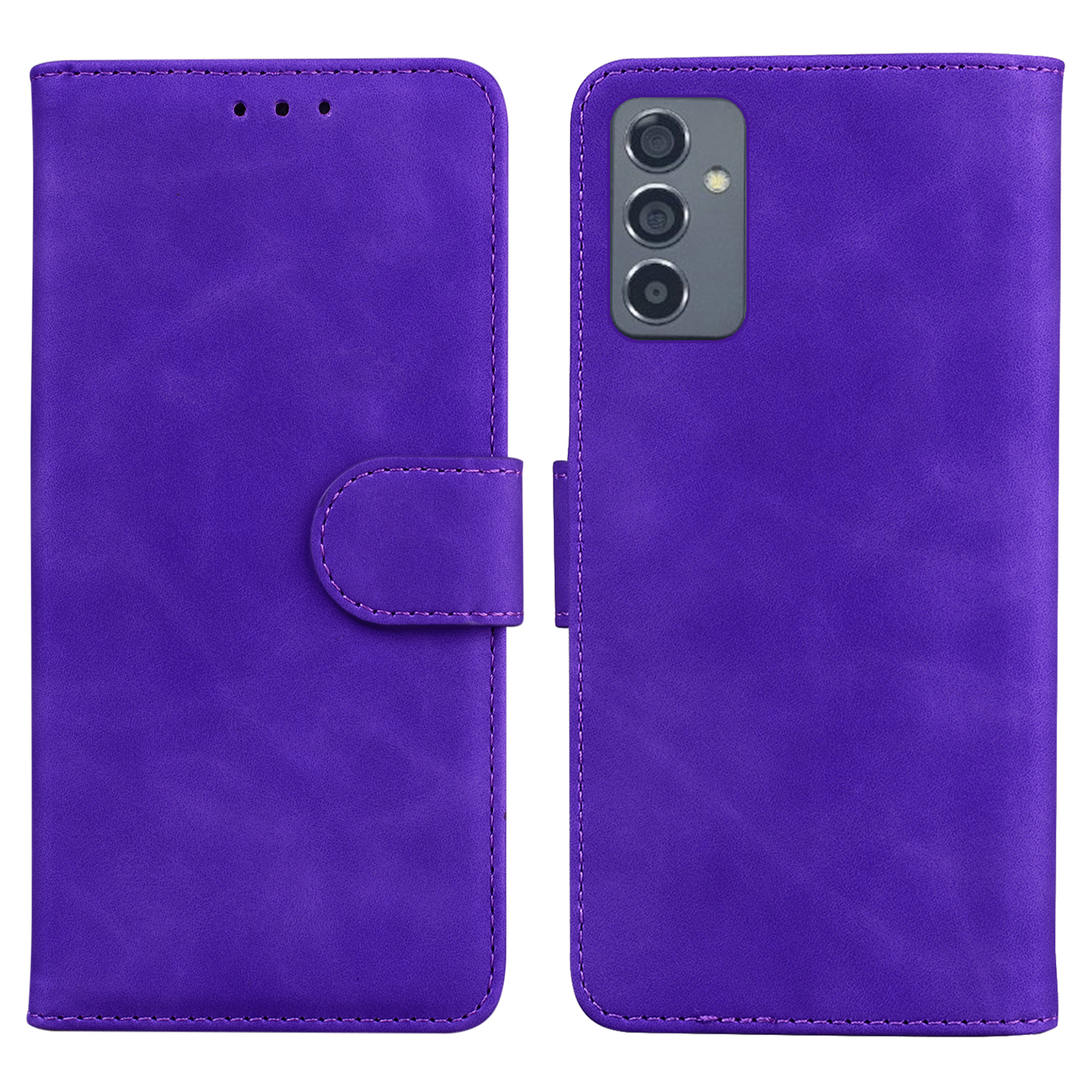 

Защитный Чехол Для Кожи Кошелька Для Samsung Galaxy A82 5G - Пурпурный, Galaxy A82 5G