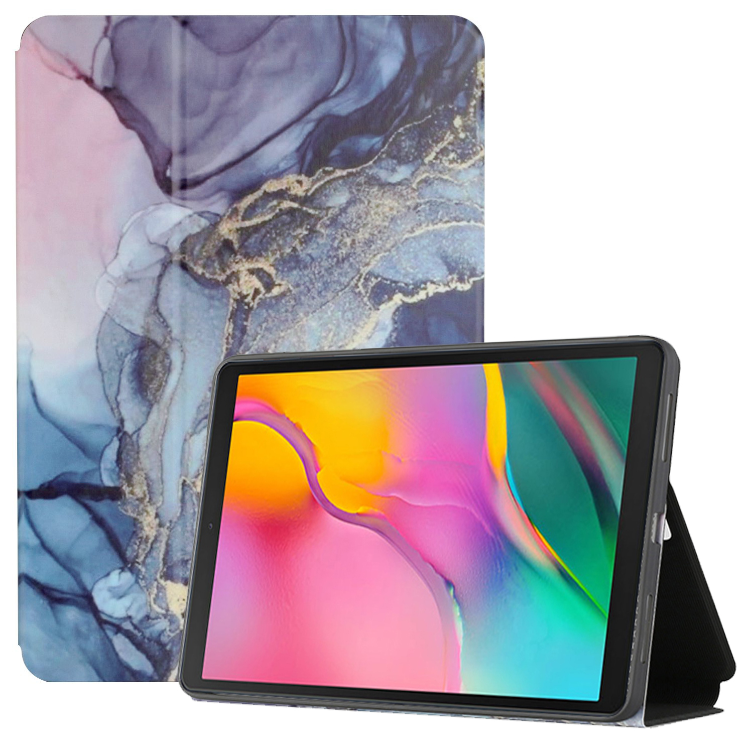 

Pattern Printing Bi-fold PU Leather Smart Cover for Samsung Galaxy Tab A 10.1 (2019) SM-T510 (Wi-Fi)/SM-T515 (LTE) - Watercolor Painting, Galaxy Tab A 10.1 (2019)
