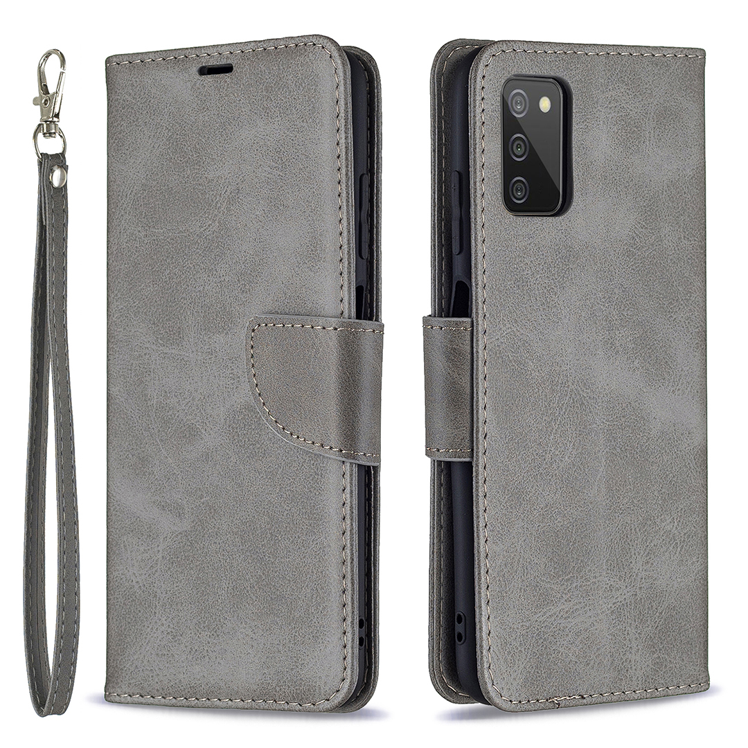 

Pure Color Leather Wallet Case with Stand Design for Samsung Galaxy A03s (166.5 x 75.98 x 9.14mm) - Grey, Samsung Galaxy A03s (166.5 x 75.98 x 9.14mm)