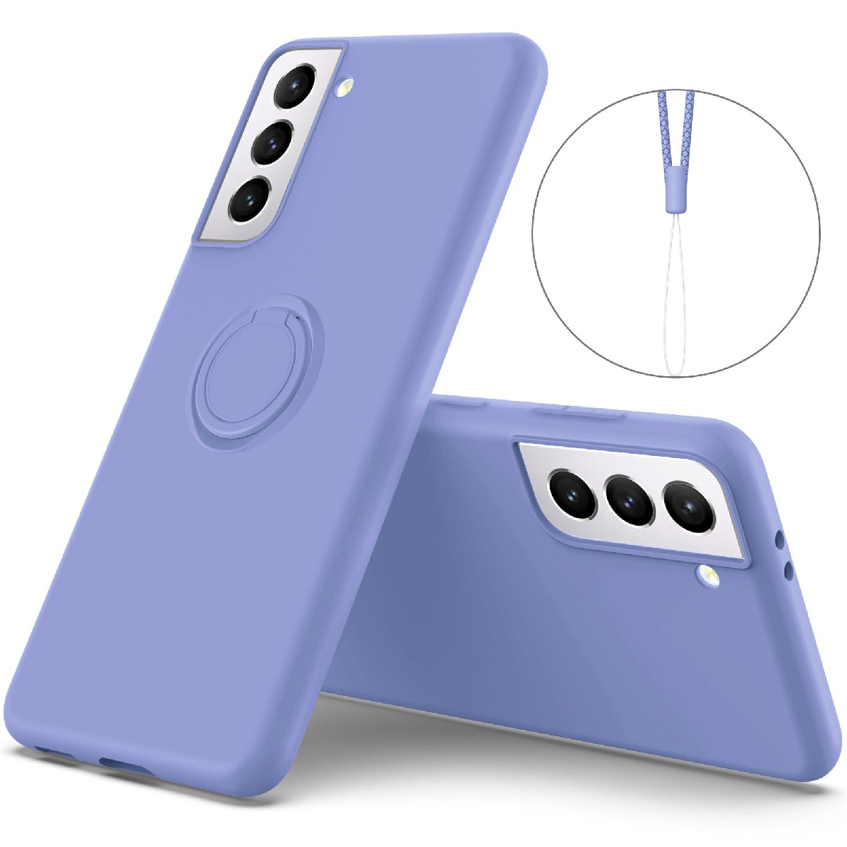 

Жидкое Силиконовое Кольцо. - Пурпурный, Galaxy S21+ 5G