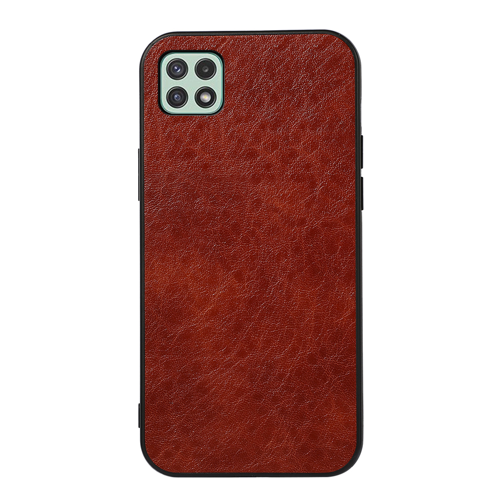 

PU Leather Coated PC Shock-Proof Case Crazy Horse Texture for Samsung Galaxy A22 5G (EU Version) - Brown, Galaxy A22 5G (EU Version)