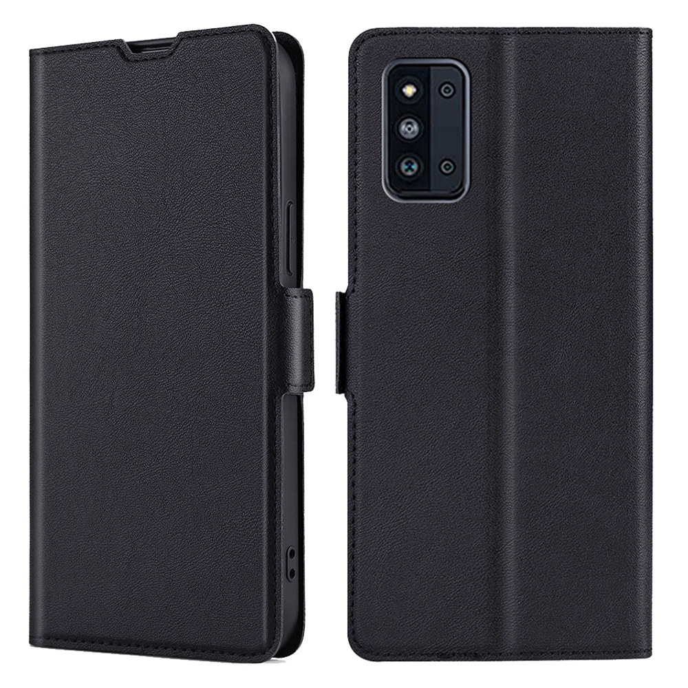 

Ultra-thin Leather Magnetic Closure Leather Phone Stand Case for Samsung Galaxy F52 5G - Black, Galaxy F52 5G