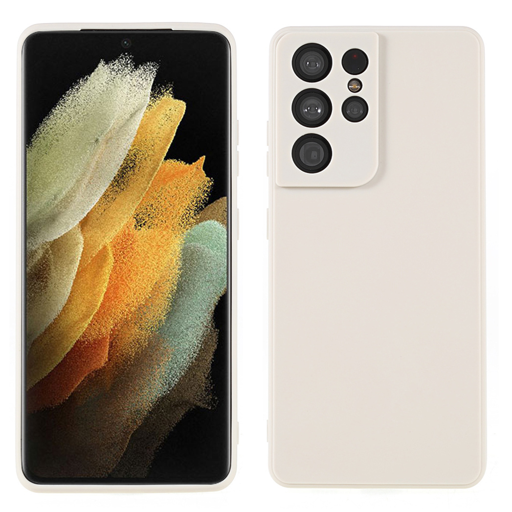 

Drop-Proof Soft TPU Smooth Surface Phone Case Cover for Samsung Galaxy S21 Ultra 5G - Khaki, Galaxy S21 Ultra 5G