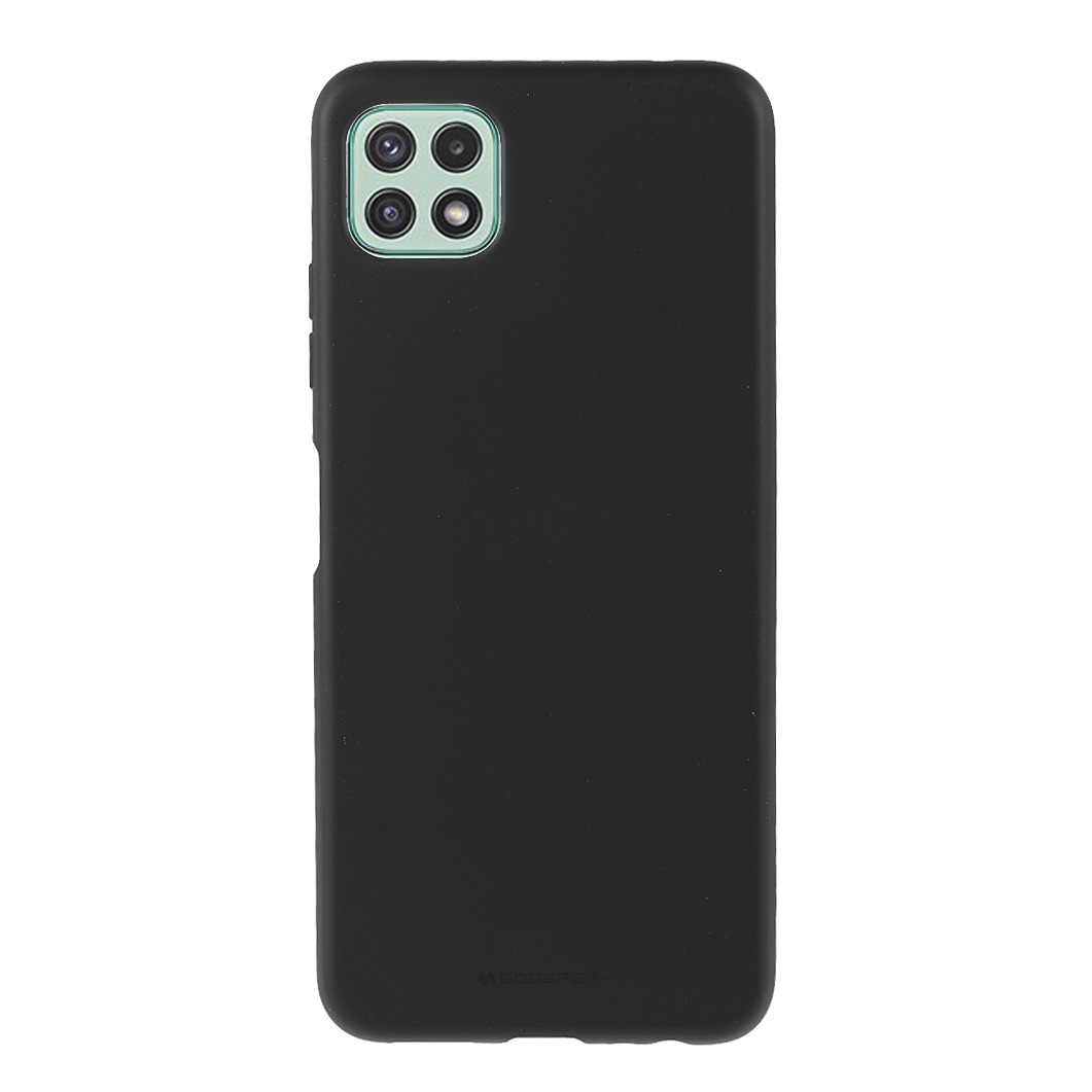 

Mercury Goospery SF Series Matte Гибкая TPU Телефона Обратная Обложка Для Samsung Galaxy A22 5G (версия Ес) - Черный, Galaxy A22 5G (EU Version)