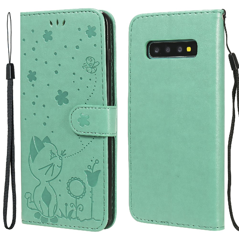 

KT Implinting Flower Series-4 Кошачьи и Пчелиные Импринтинки. - Зеленый, Galaxy S10 Plus