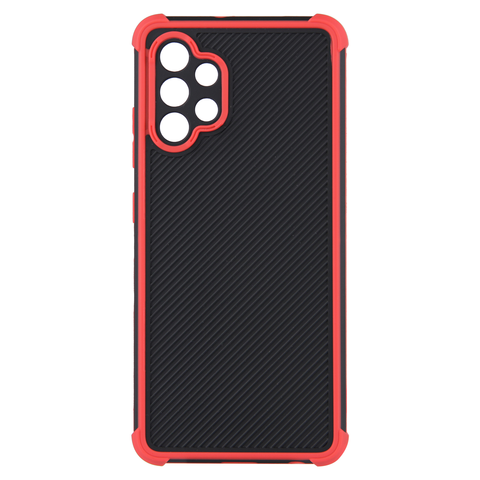 

Dual-Color PVC + TPU Hybrid Phone Cover Case with Impact-Resistant Bumper for Samsung Galaxy A32 4G (EU Version) - Red, Samsung Galaxy A32 4G (EU Version)