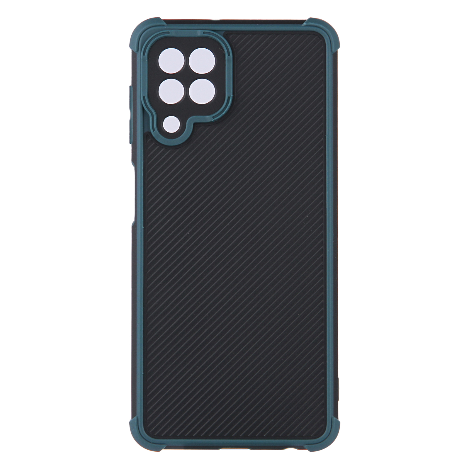 

Enhanced Bumper Frame Design Dual-Color PVC + TPU Hybrid Phone Cover Case for Samsung Galaxy A22 4G (EU Version) - Green, Galaxy A22 4G (EU Version)