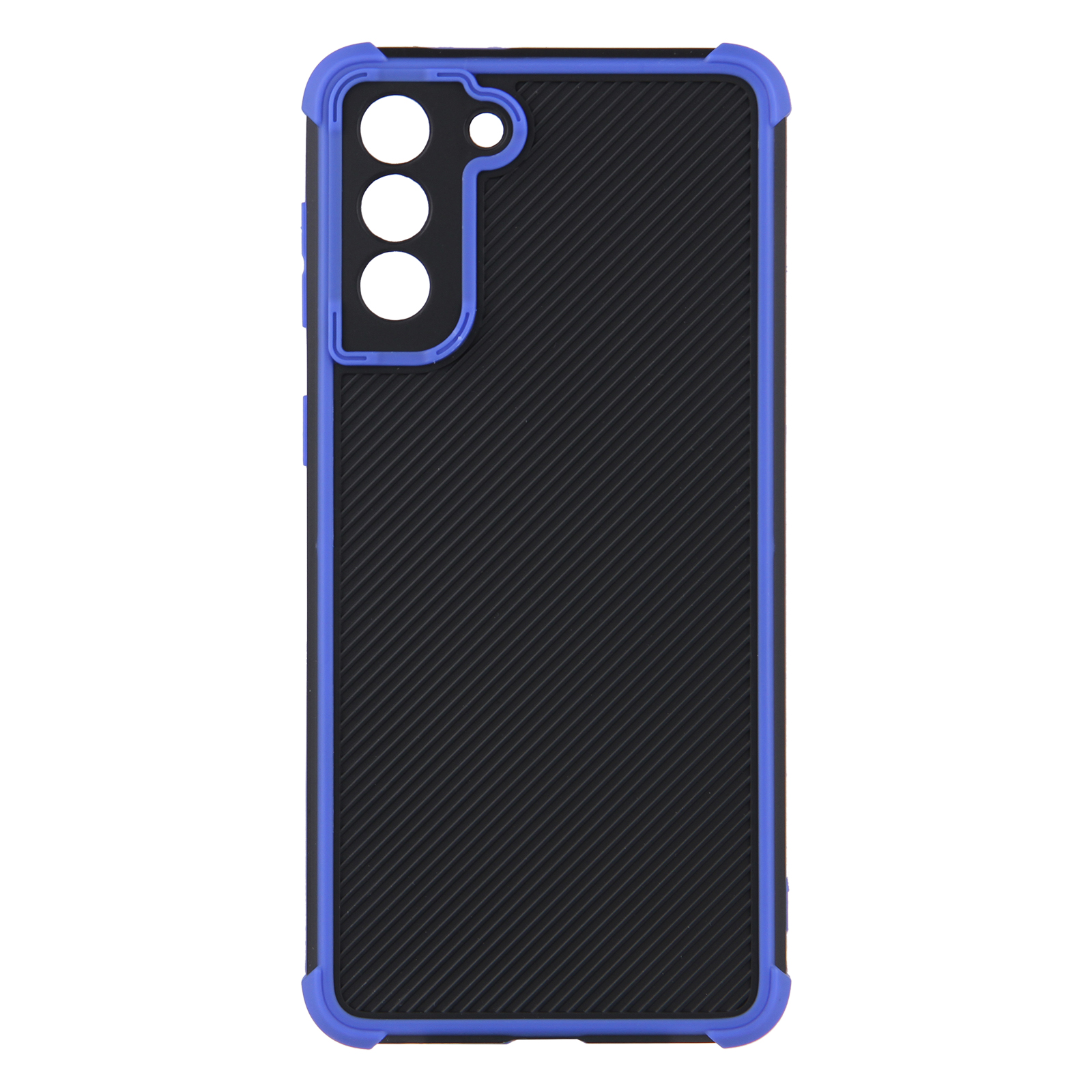 

Military-Grade Protection Contrast Color PVC + TPU Hybrid Phone Cover Case for Samsung Galaxy S21+ 5G - Blue, Galaxy S21+ 5G