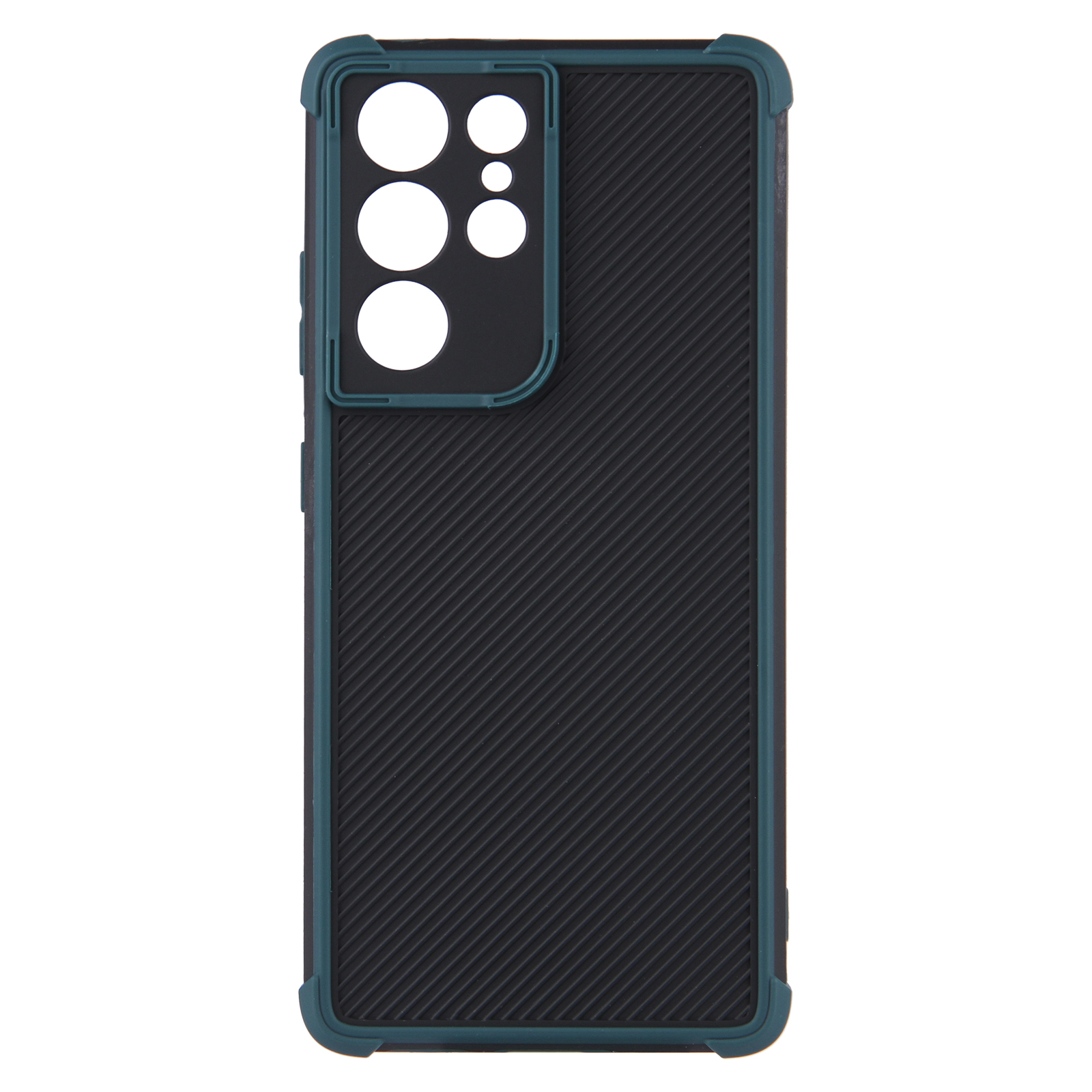 

Anti-Fall Anti-Scratch Contrast Color PVC + TPU Hybrid Phone Cover Case for Samsung Galaxy S21 Ultra 5G - Green, Galaxy S21 Ultra 5G