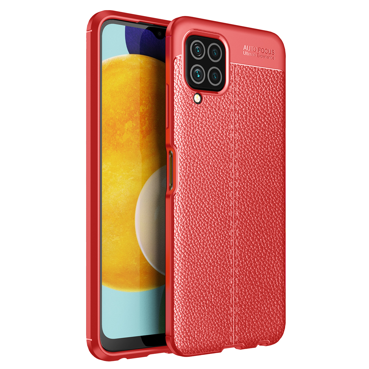 

Текстура Litchi Мягкий TPU Slim Fashion Нескользящий Защитный Чехол Для Телефона Для Samsung Galaxy M32 (Global Version) - Красный, Galaxy M32 (Global Version)