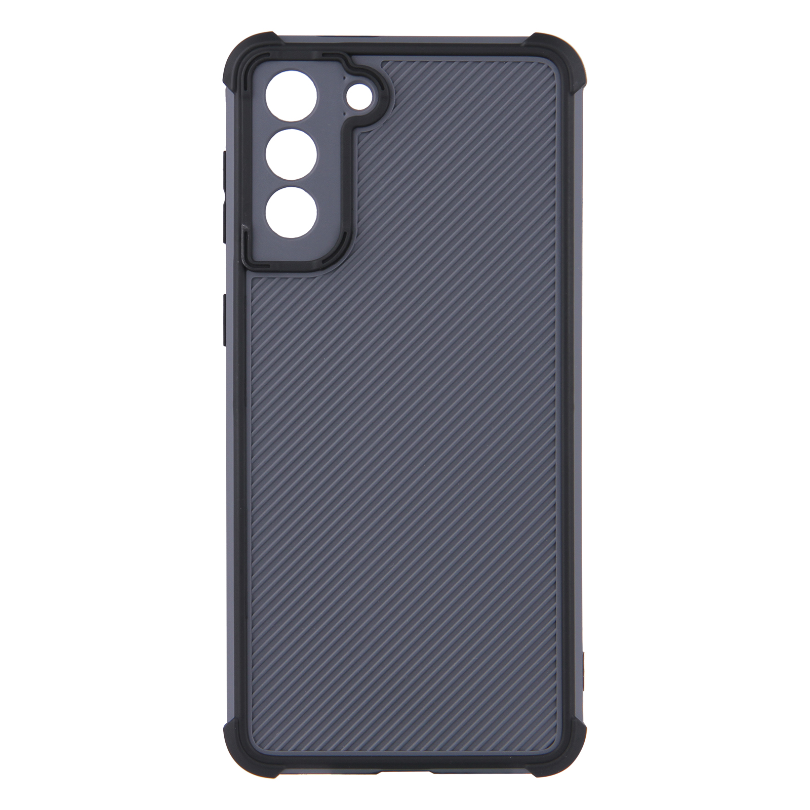 

Dual-Color Anti-Drop Shockproof PVC + TPU Hybrid Protective Phone Cover for Samsung Galaxy S21 5G/4G - Black, Galaxy S21 5G