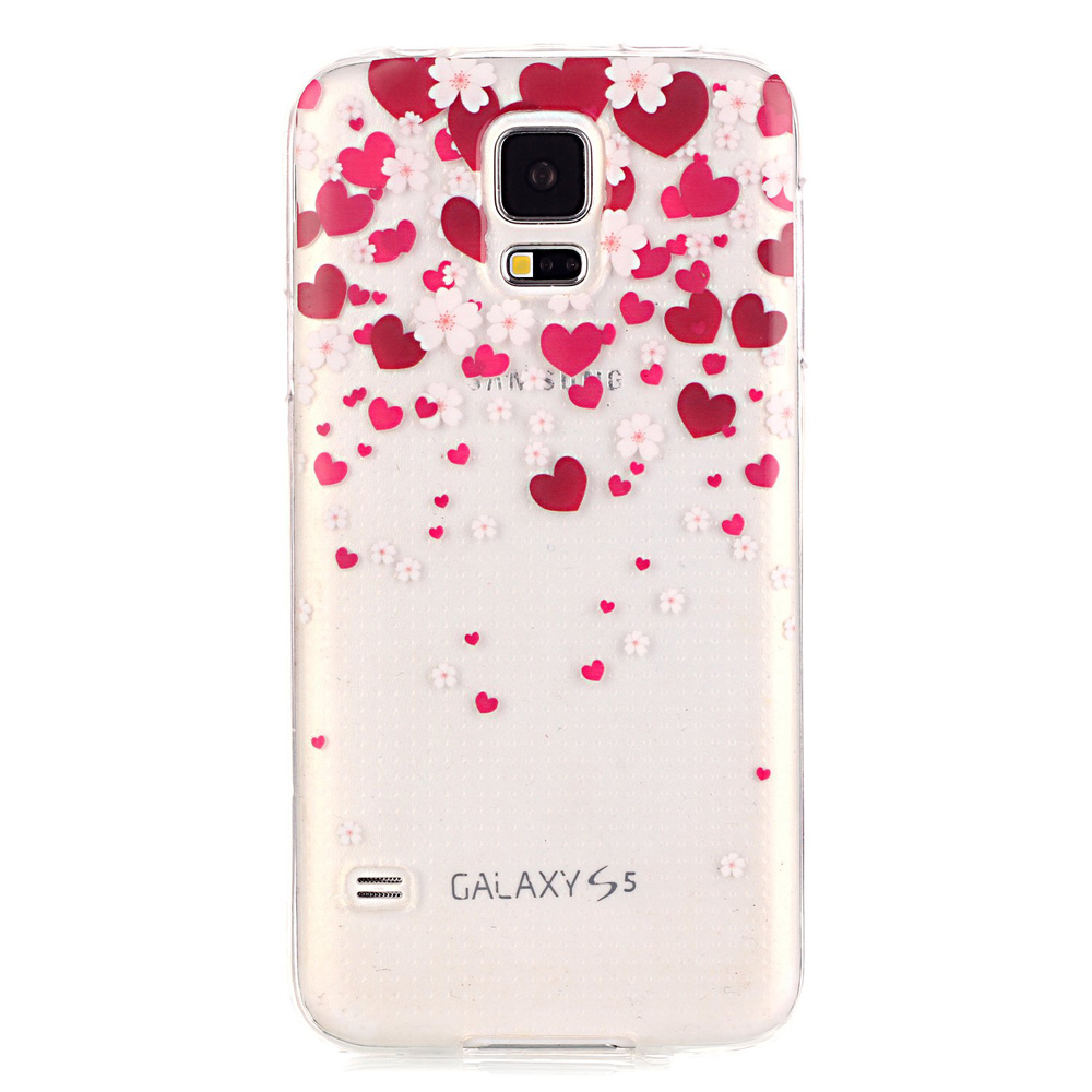 

Soft IMD TPU Cover Для Samsung Galaxy S5 G900 - Красные Сердца