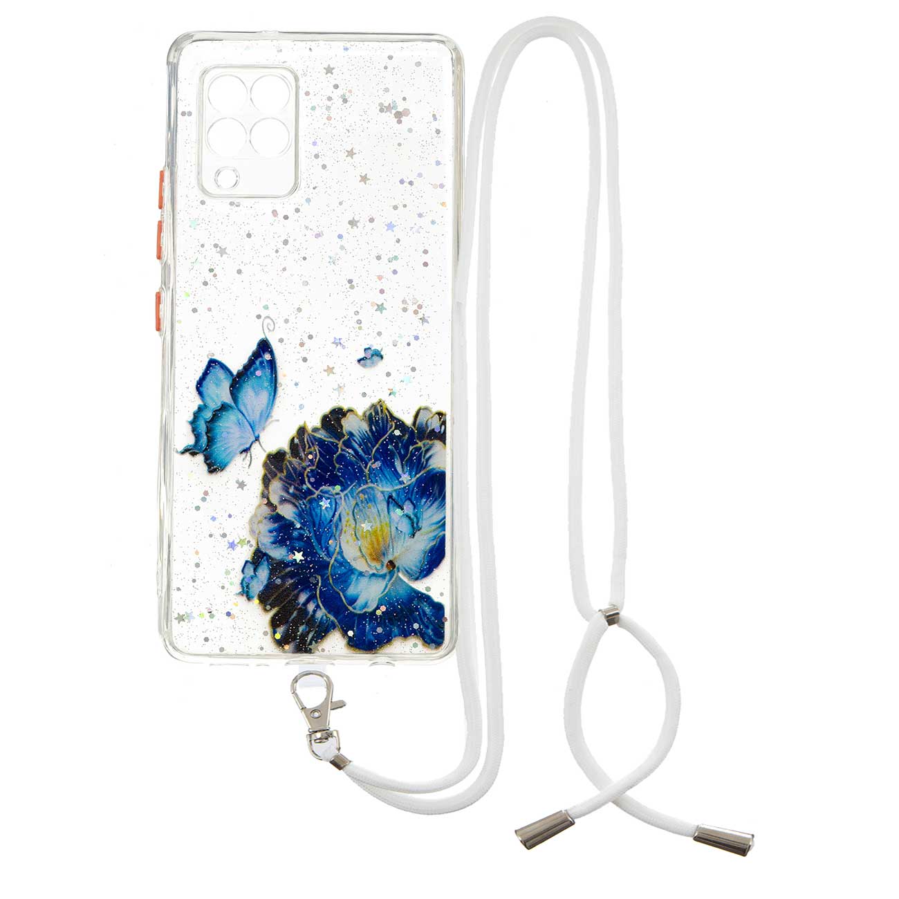 

Печать с Шаблоном, Защищенная от Телефона PC + TPU Combo Clear Shell Для Samsung Galaxy A42 5G - Бабочка, Galaxy A42 5G
