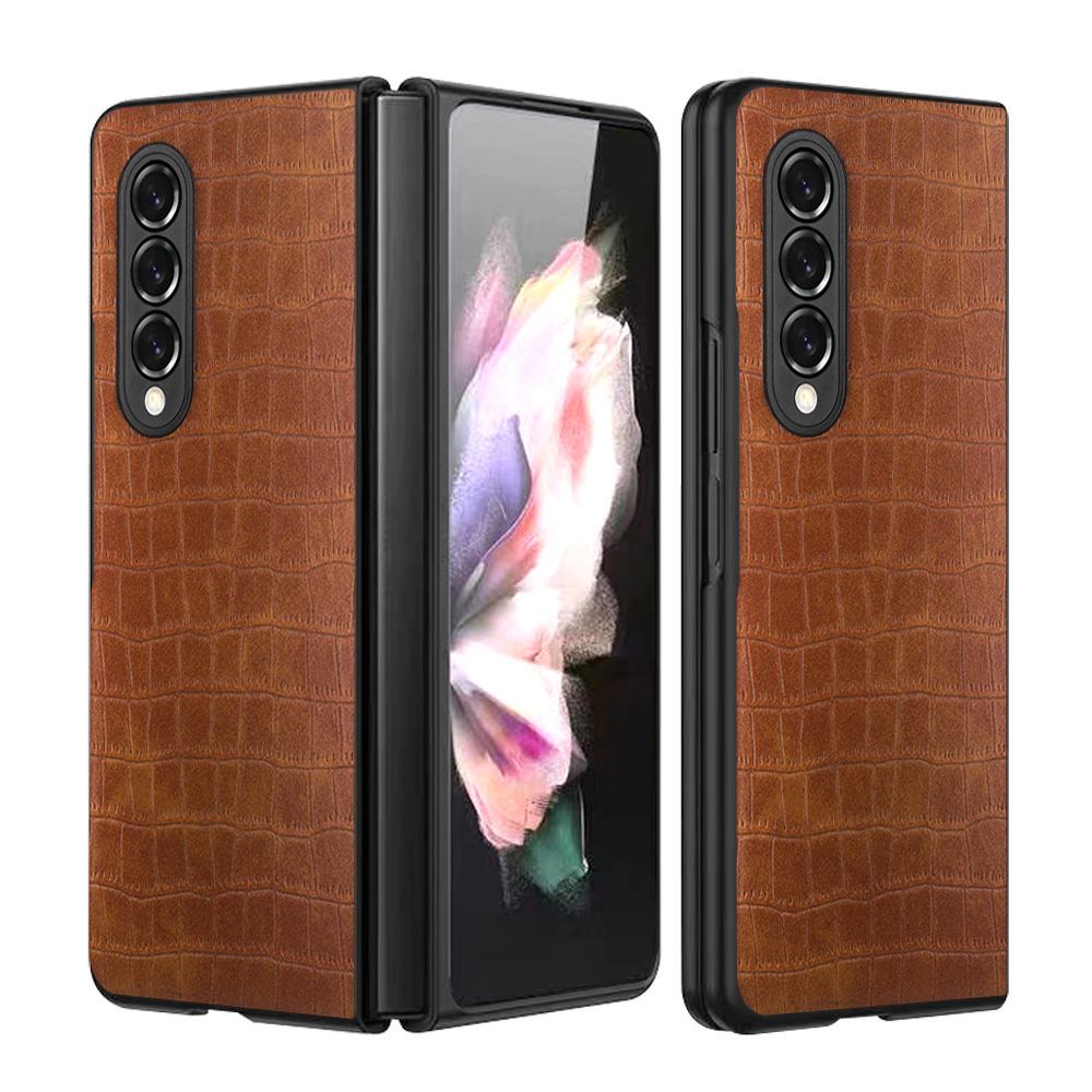 

Текстура Крокодила PU - Коричневый, Galaxy Z Fold3 5G
